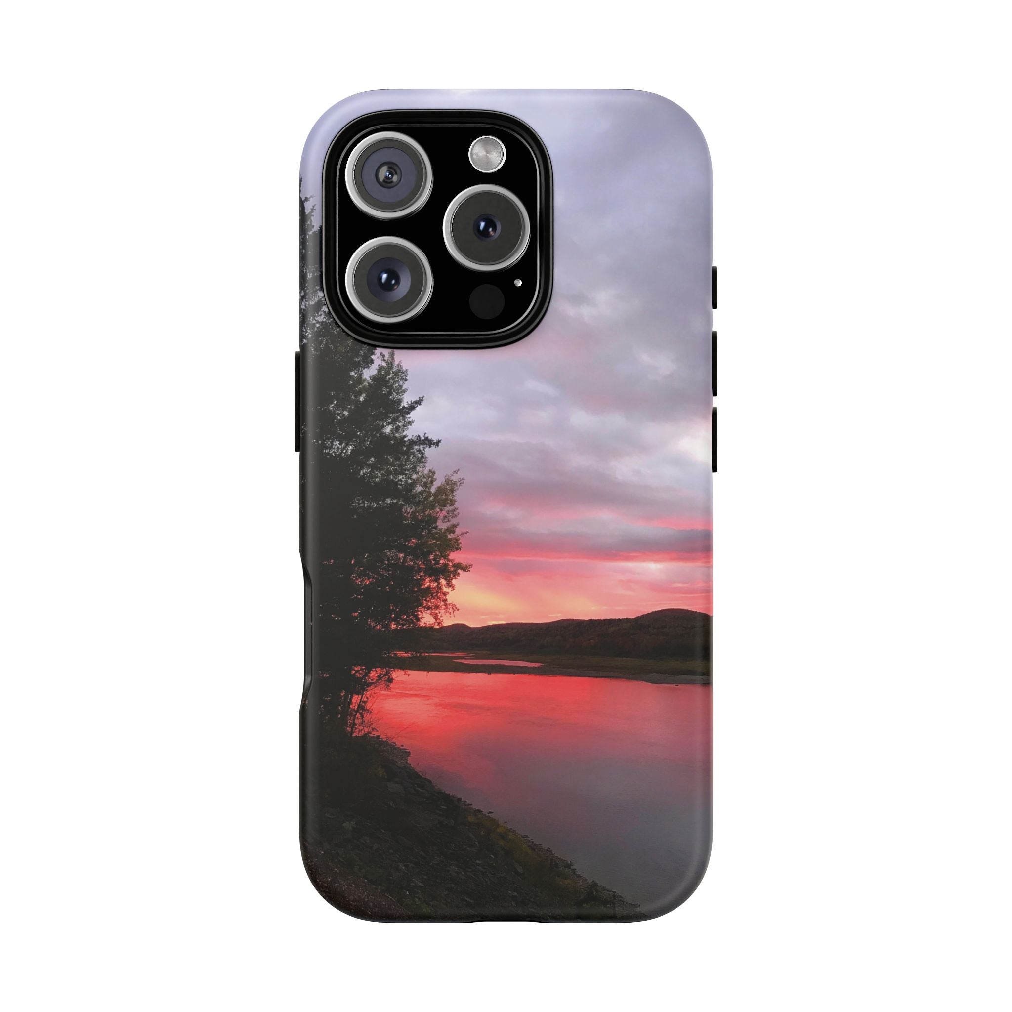 WildHooman Sunset -  St. John River, Maine - Phone Protective Cover