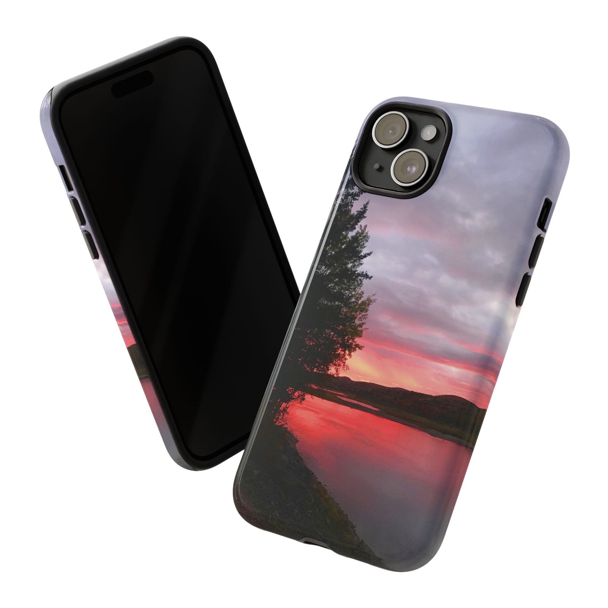 WildHooman Sunset -  St. John River, Maine - Phone Protective Cover