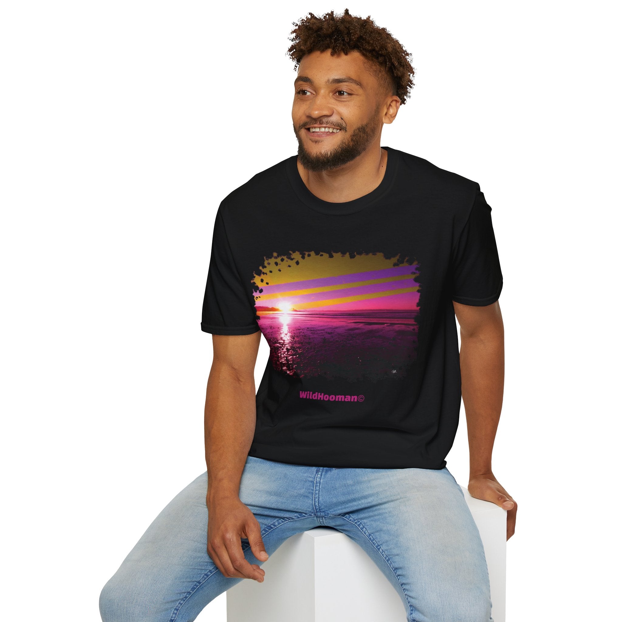 WildHooman Kennebunk Beach, Maine — Cotton T-shirt