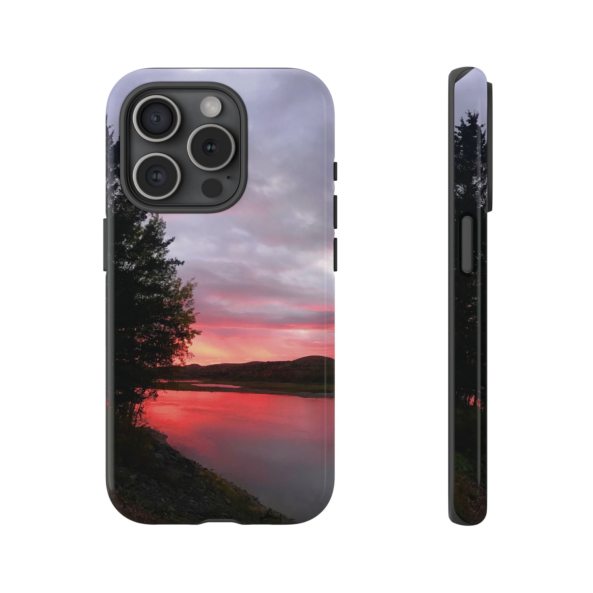 WildHooman Sunset -  St. John River, Maine - Phone Protective Cover