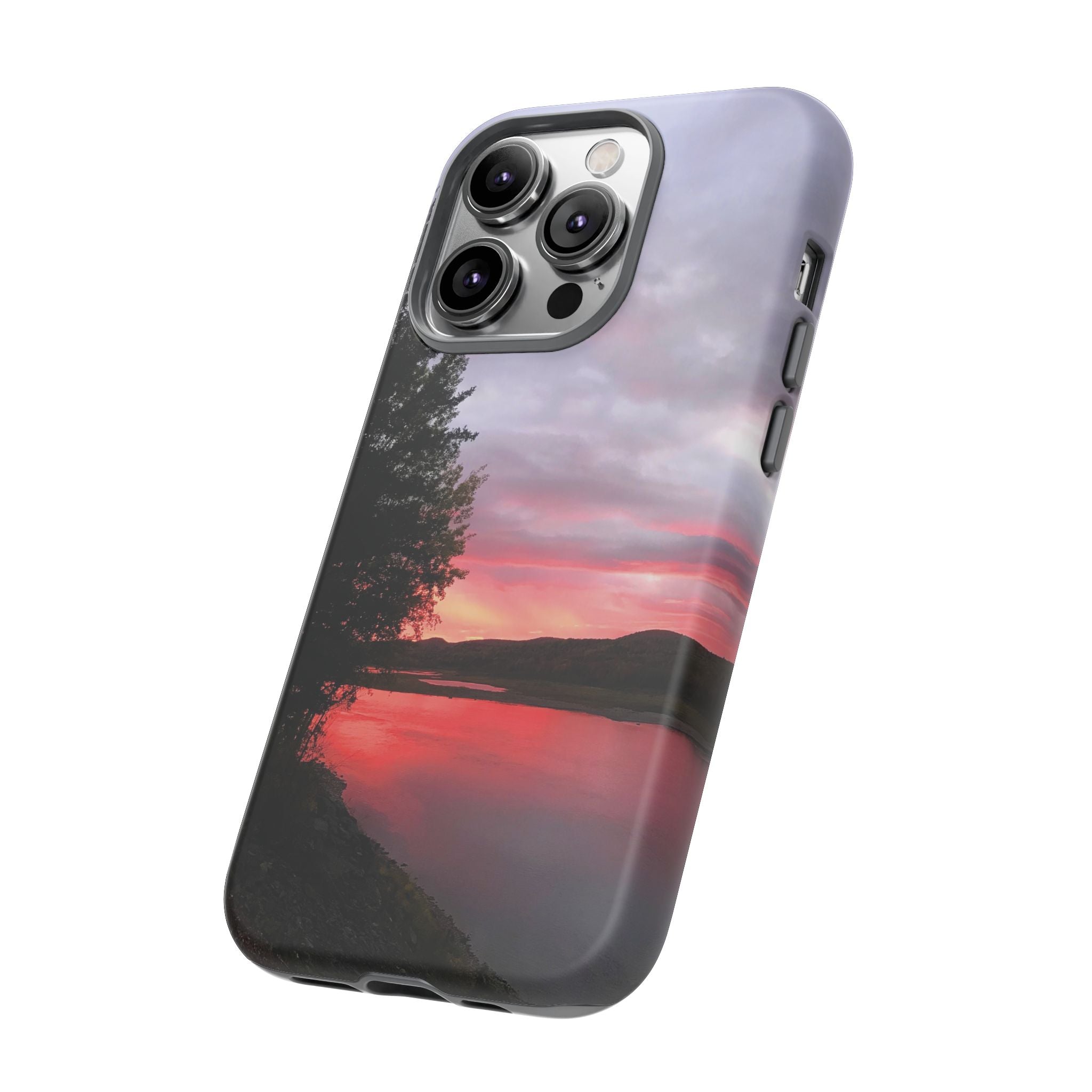WildHooman Sunset -  St. John River, Maine - Phone Protective Cover