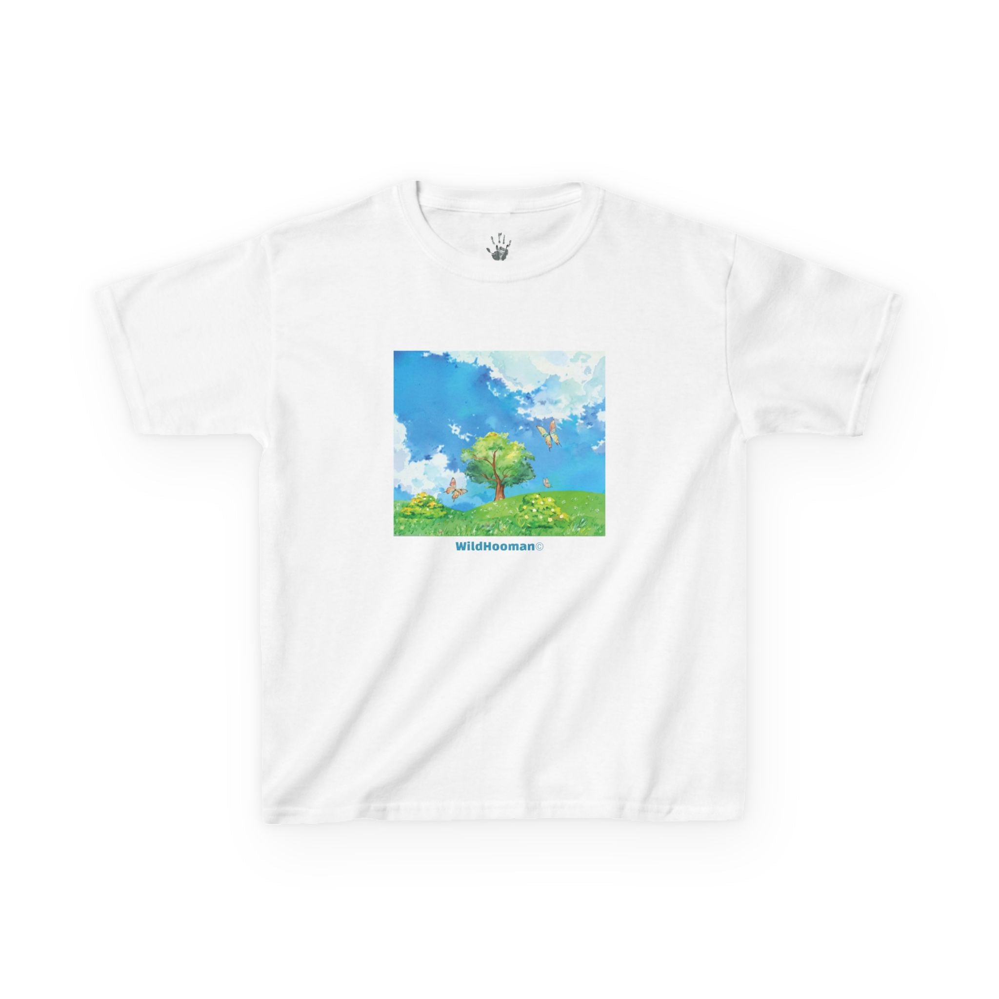 WildHooman Whimsical Nature Watercolor Kids Tshirt