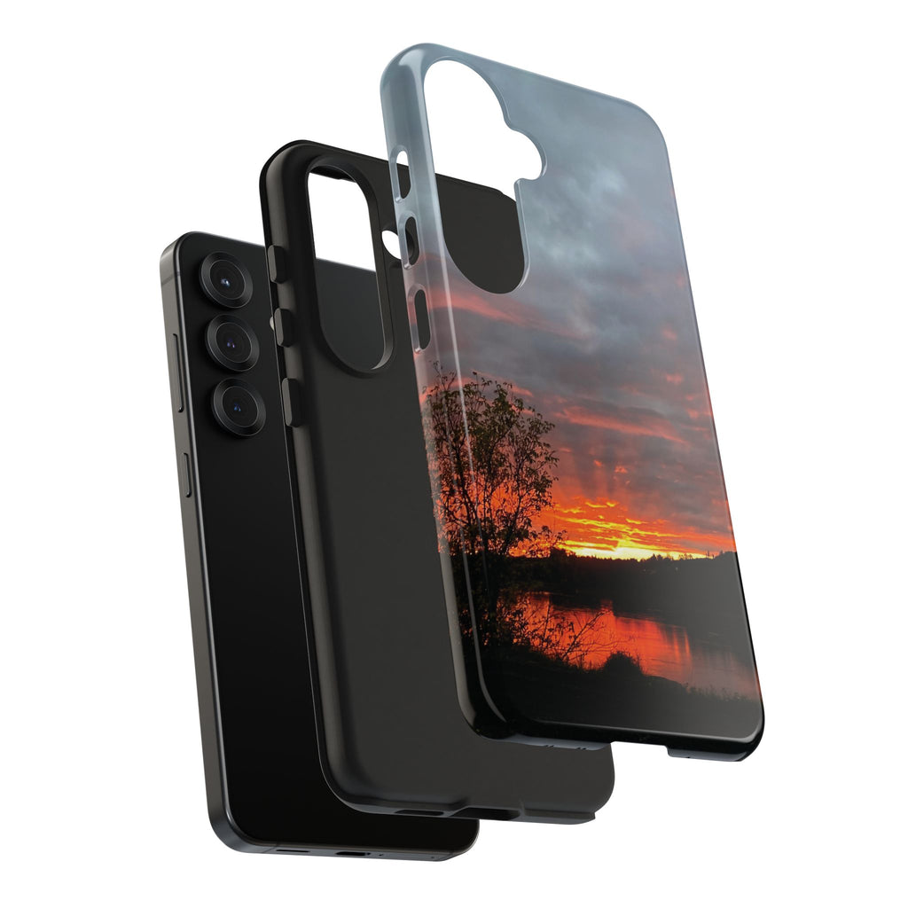 WildHooman St. John River, Maine Sunset Tough Phone Case