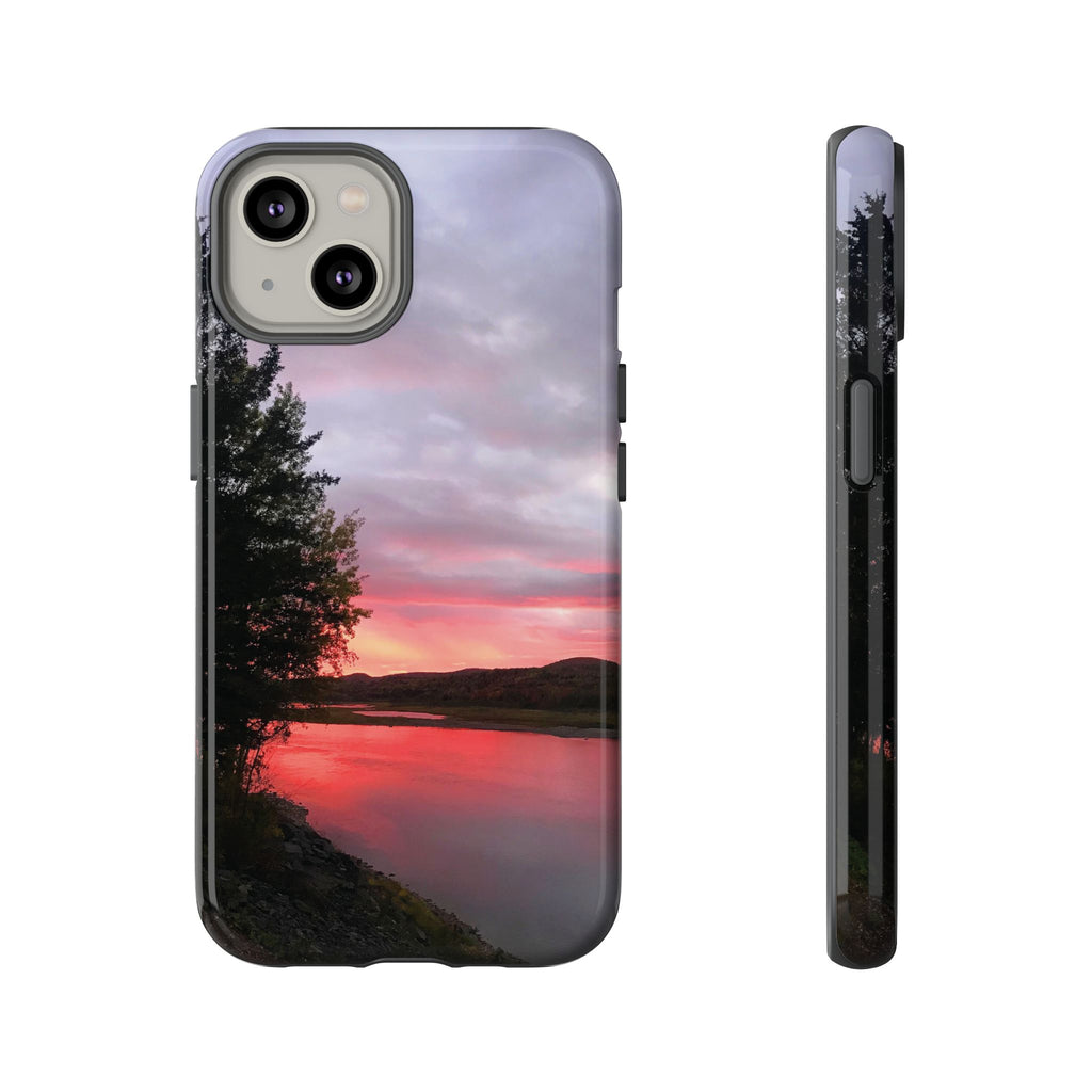 WildHooman Sunset -  St. John River, Maine - Phone Protective Cover