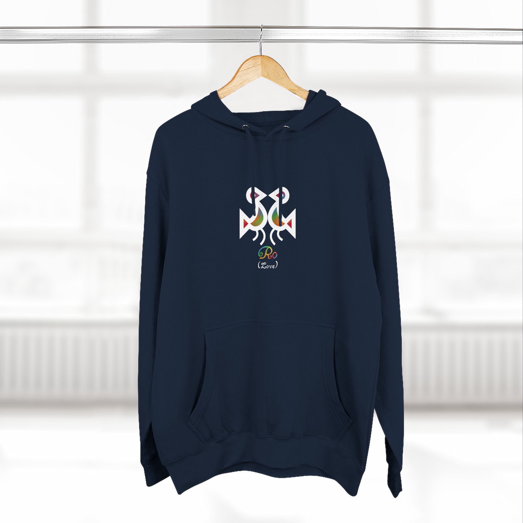 WildHooman Taino Ro (Love) Three-Panel Fleece Hoodie