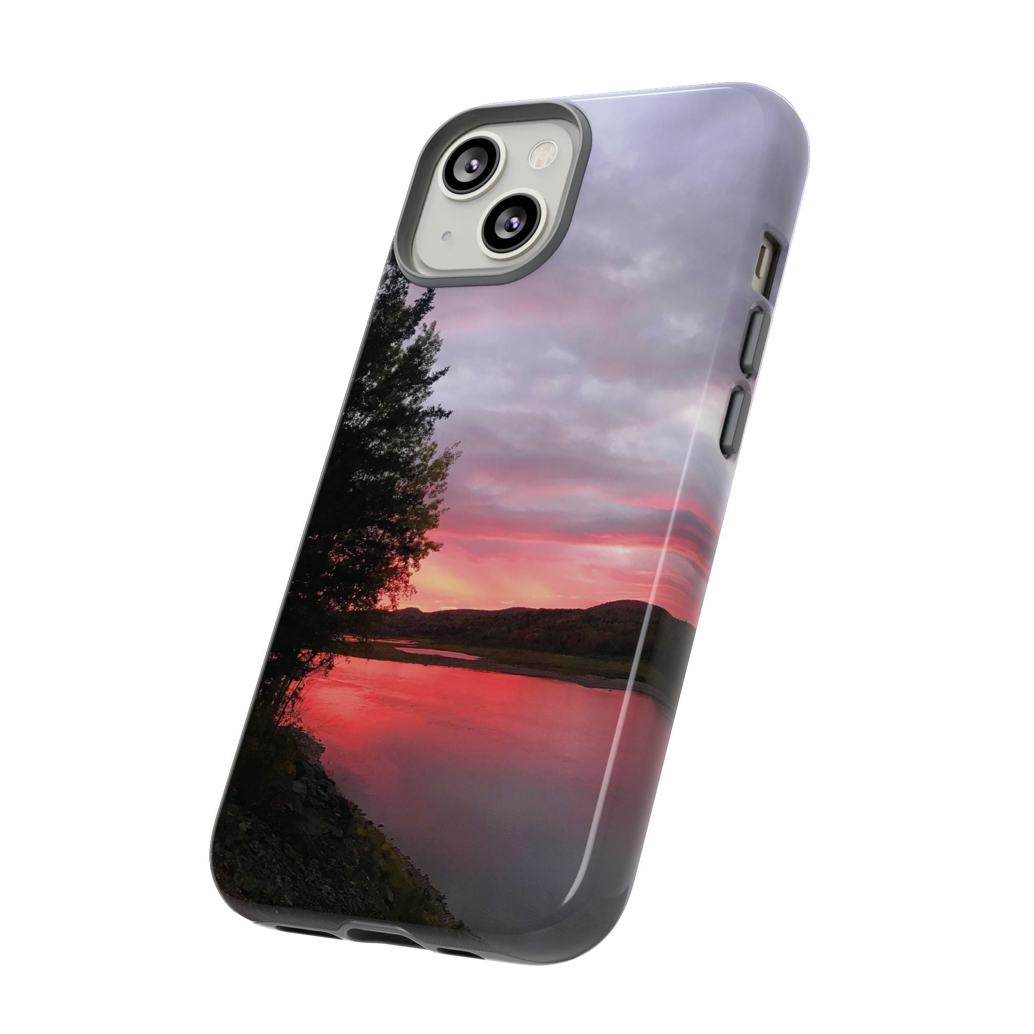 WildHooman Sunset -  St. John River, Maine - Phone Protective Cover