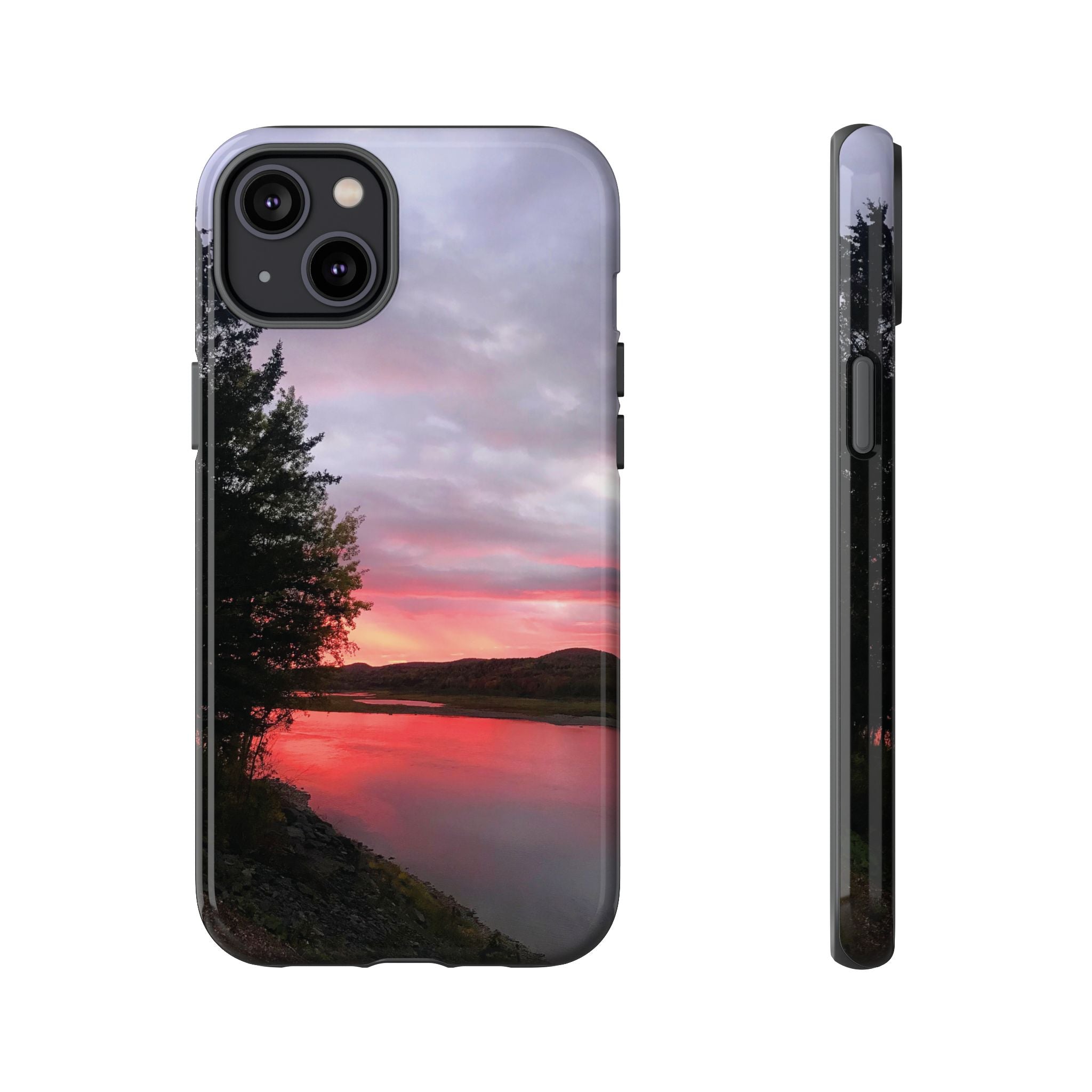 WildHooman Sunset -  St. John River, Maine - Phone Protective Cover