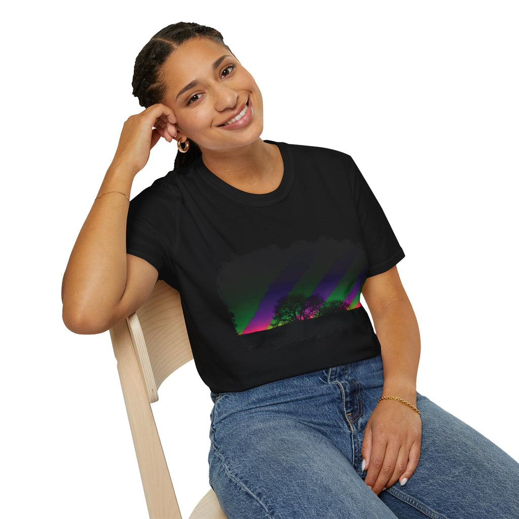 Wildhooman Aurora Effect Night Scape T-Shirt