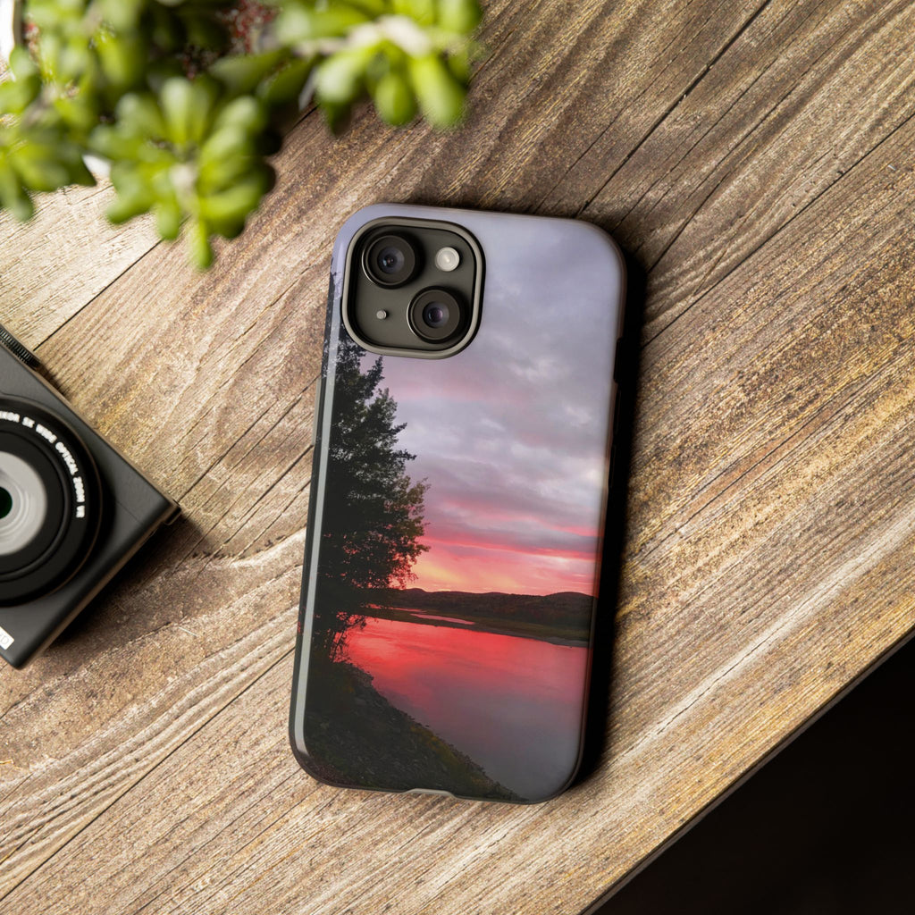 WildHooman Sunset -  St. John River, Maine - Phone Protective Cover