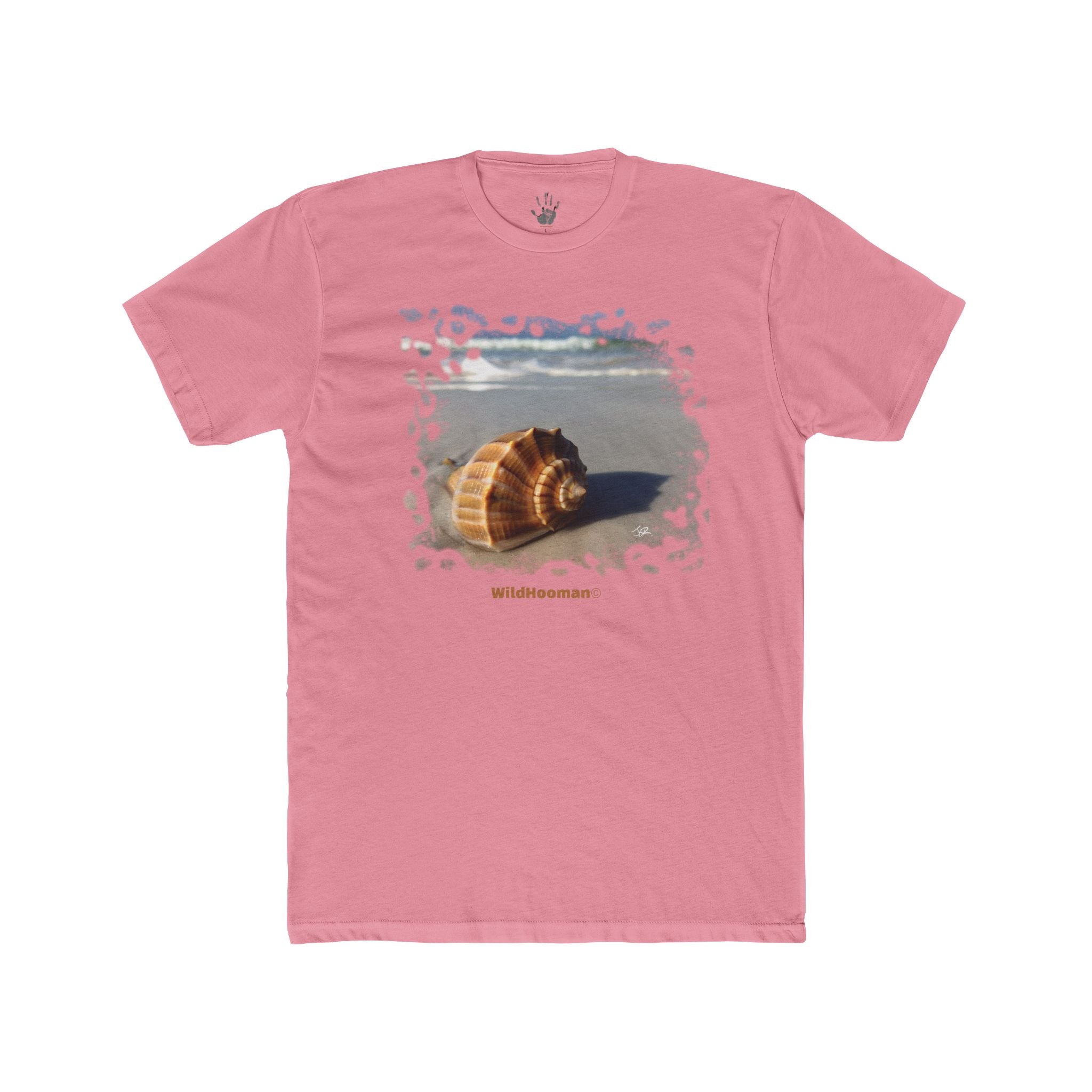 WildHooman - Whelk Shell, Anna Maria Island, FL  Unisex Cotton T-shirt