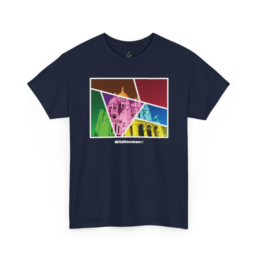 WildHooman Basilique du Sacré - Cœur Unisex T-Shirt - WildHooman