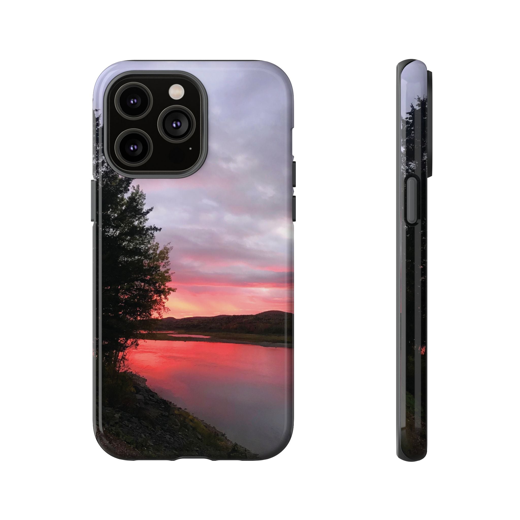 WildHooman Sunset -  St. John River, Maine - Phone Protective Cover