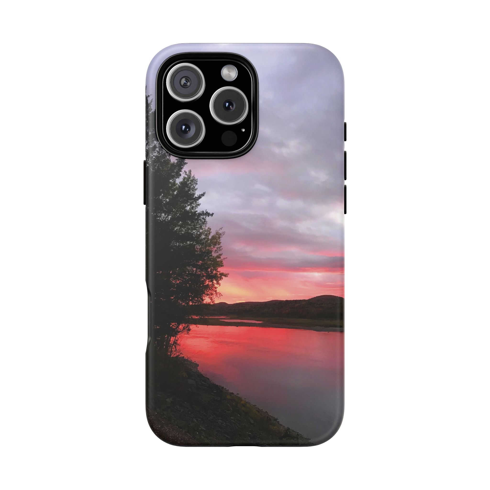 WildHooman Sunset -  St. John River, Maine - Phone Protective Cover
