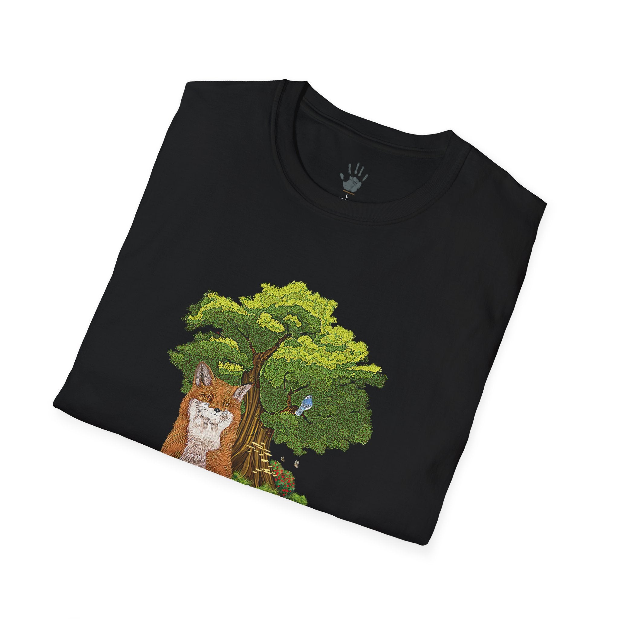 WildHooman Fox Unisex Softstyle T-shirt
