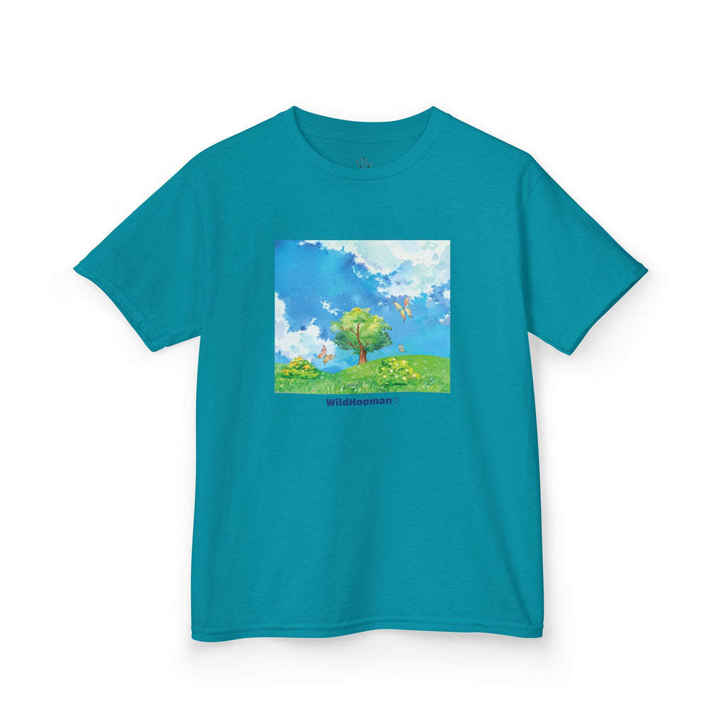 WildHooman Whimsical Nature Watercolor Kids Tshirt