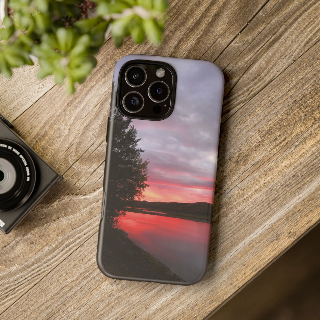 WildHooman Sunset -  St. John River, Maine - Phone Protective Cover