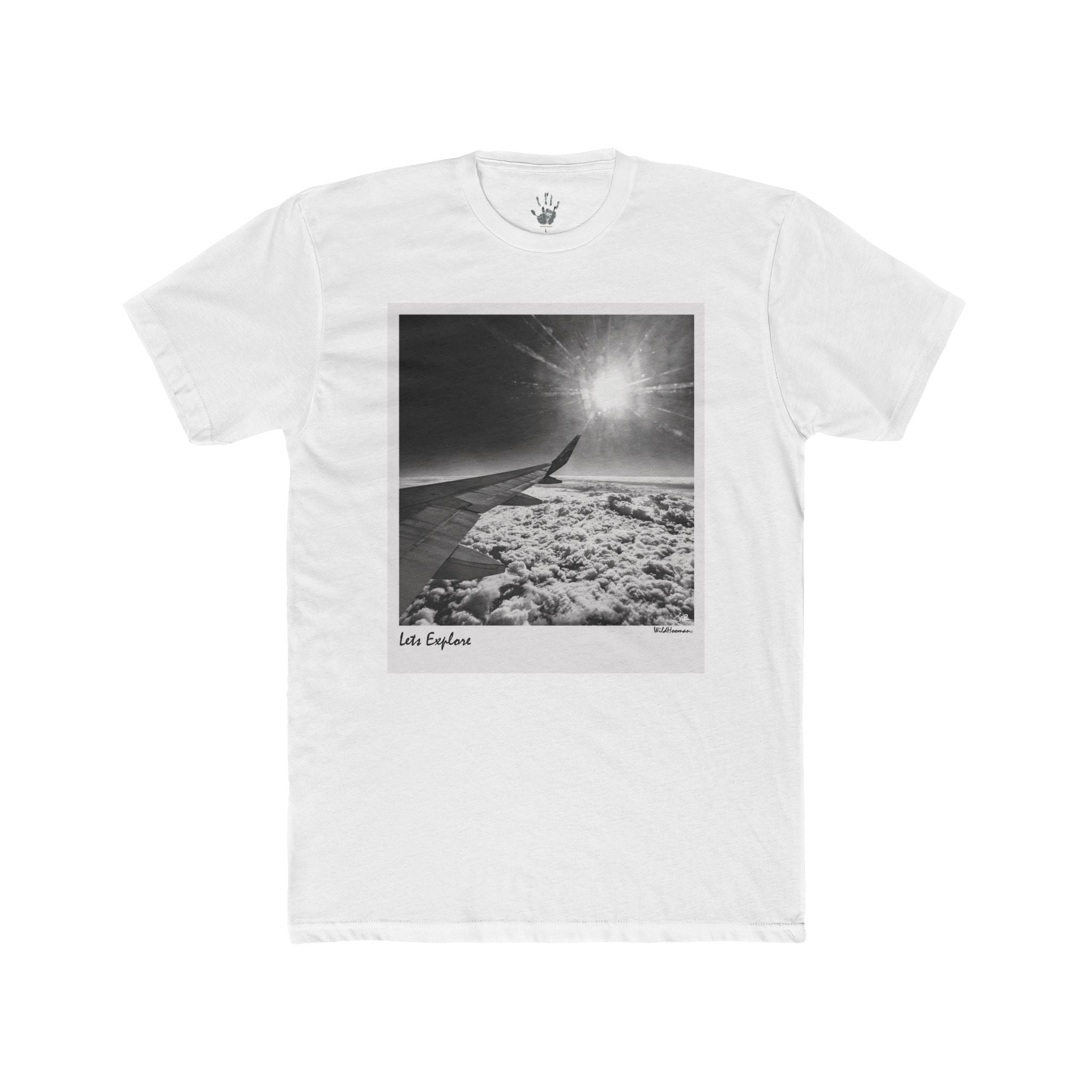 WildHooman Unisex Tee, Let's Explore Adventure T-Shirt, Soft & Comfy Cotton Crew Shirt, Men/ Women