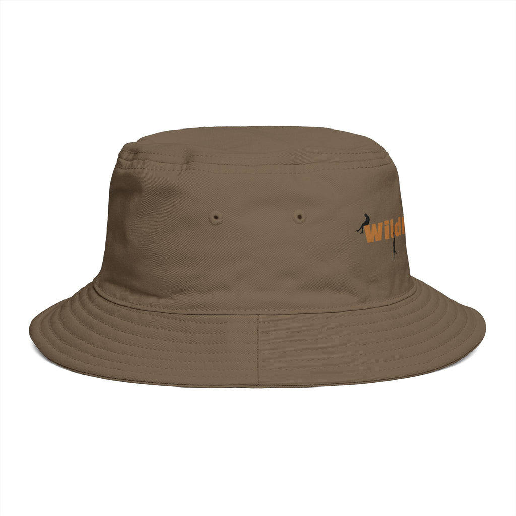 WildHooman Brown Bucket Hat — Outdoor Adventure Logo Hat