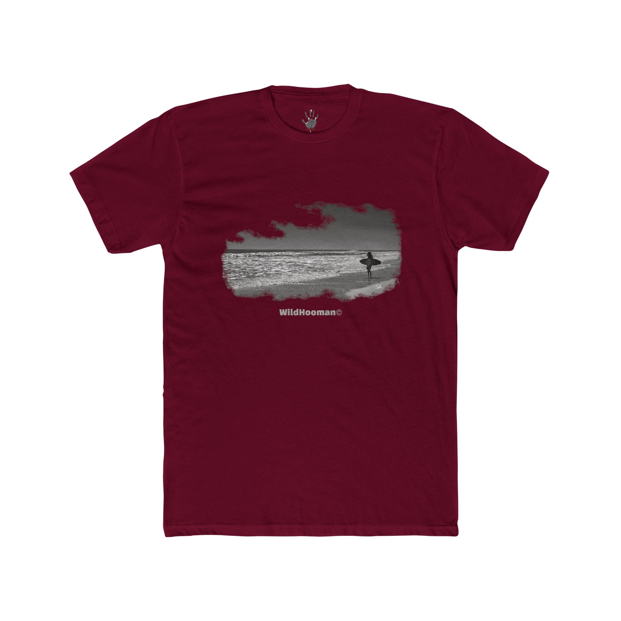 WildHooman - Surfer Jacksonville Beach, Florida Unisex Cotton T-shirt