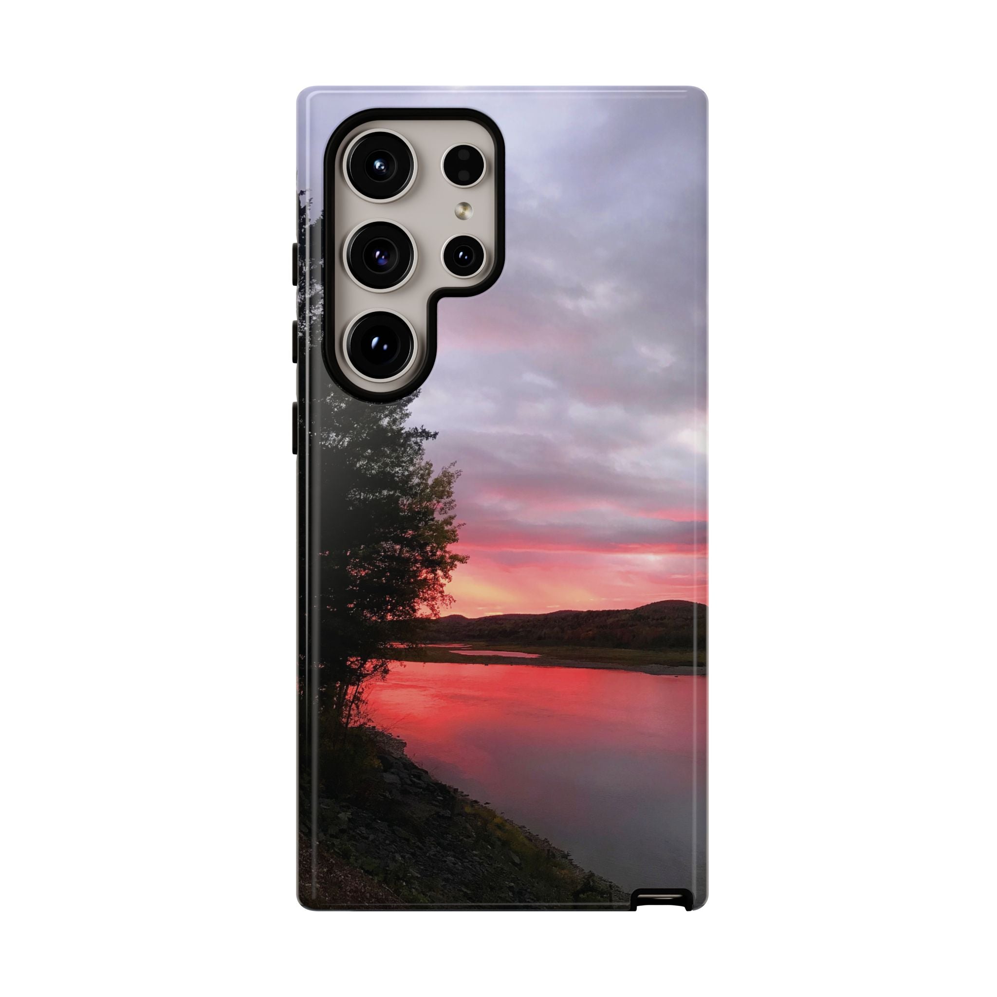 WildHooman Sunset -  St. John River, Maine - Phone Protective Cover