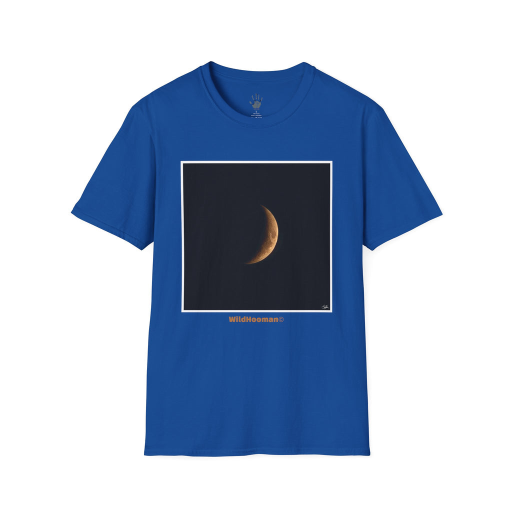 WildHooman Crescent Moon Graphic Unisex Softstyle T-Shirt