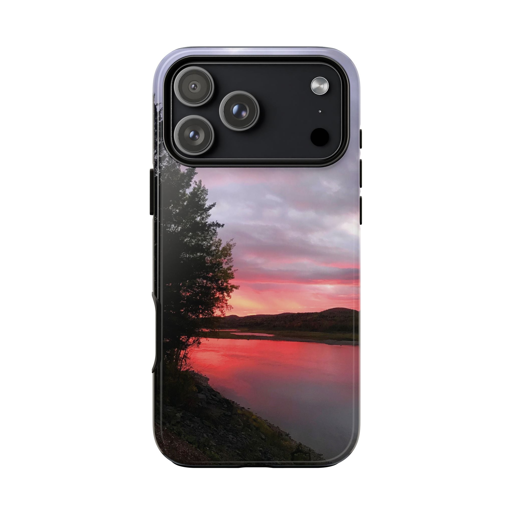WildHooman Sunset -  St. John River, Maine - Phone Protective Cover