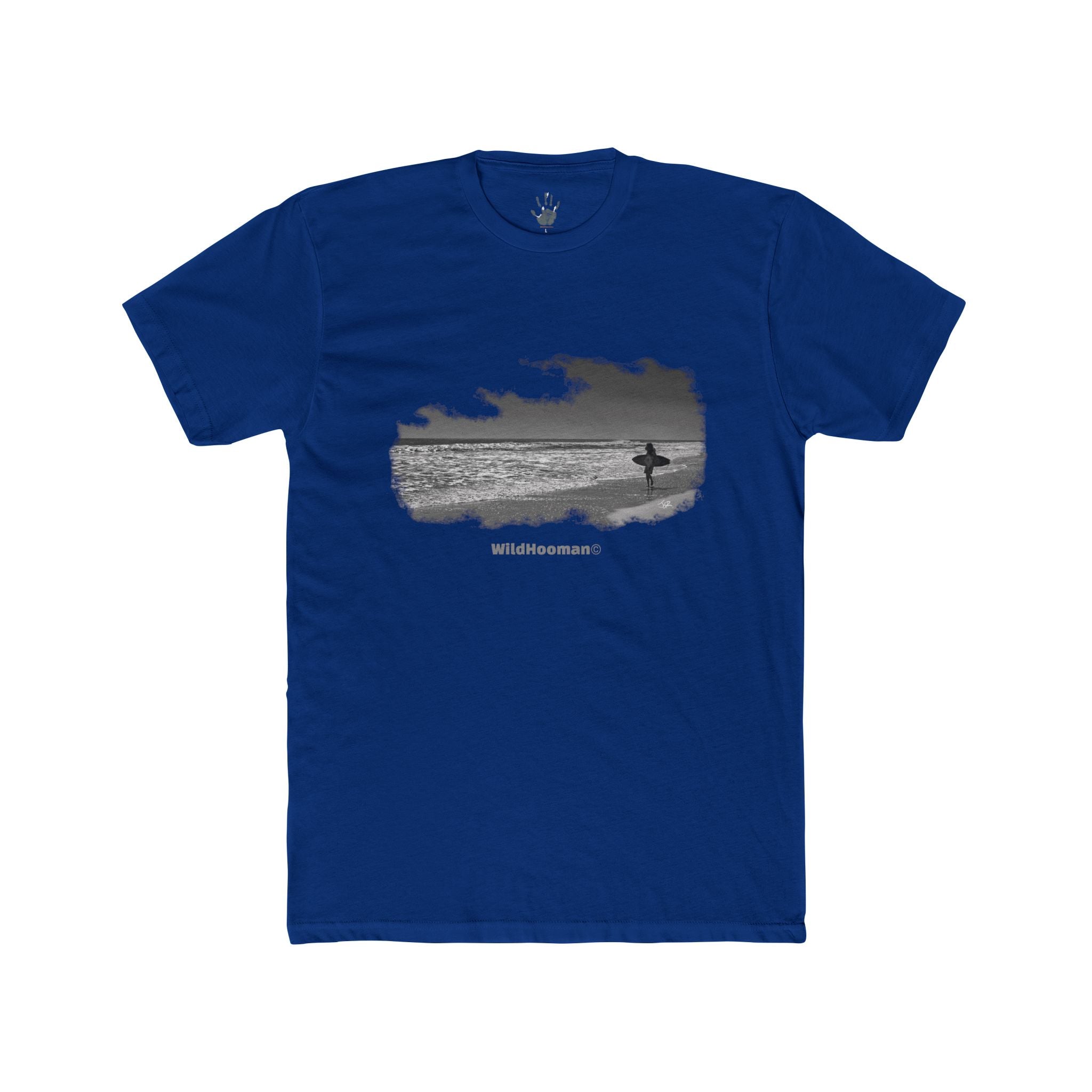 WildHooman - Surfer Jacksonville Beach, Florida Unisex Cotton T-shirt