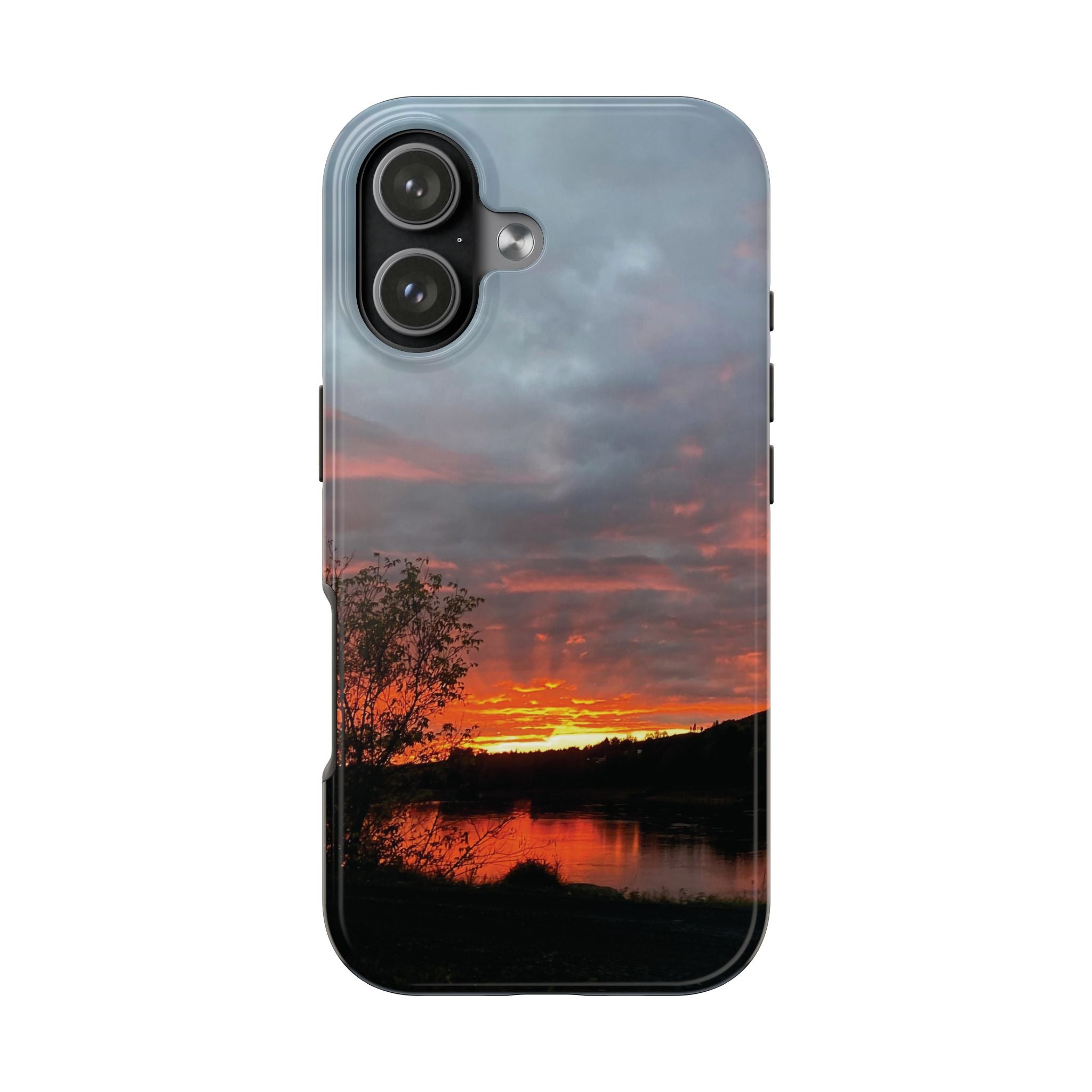WildHooman St. John River, Maine Sunset Tough Phone Case