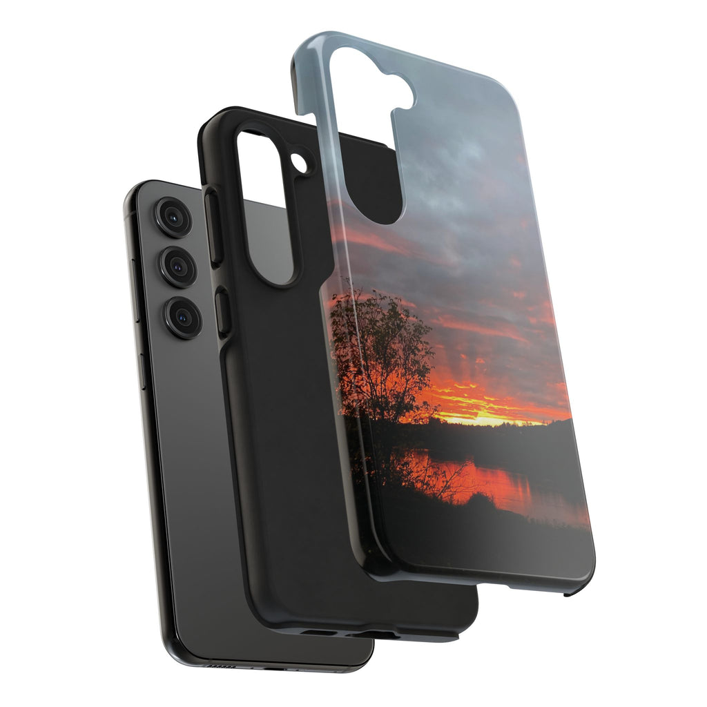 WildHooman St. John River, Maine Sunset Tough Phone Case