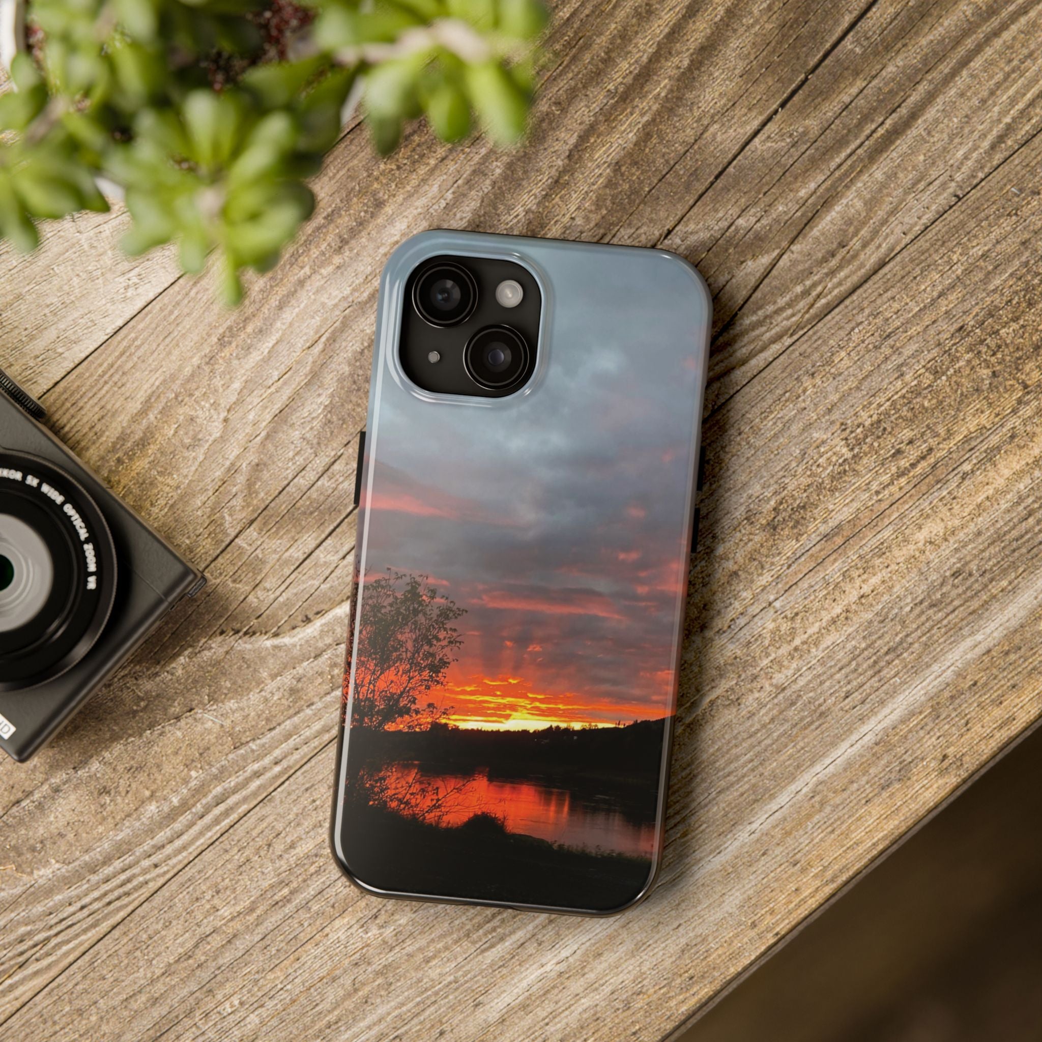 WildHooman St. John River, Maine Sunset Tough Phone Case