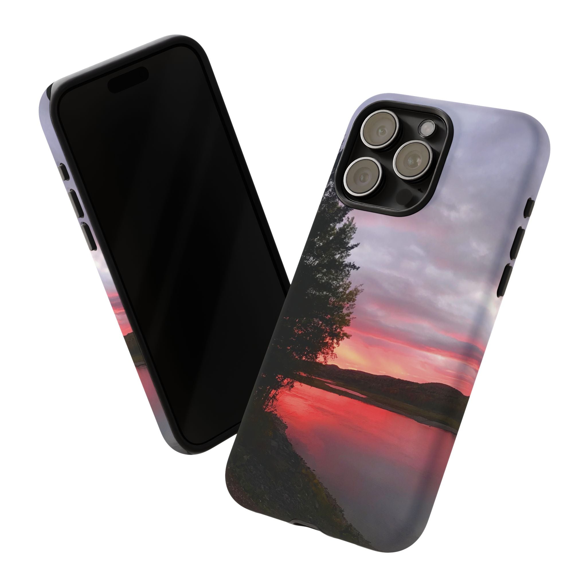 WildHooman Sunset -  St. John River, Maine - Phone Protective Cover