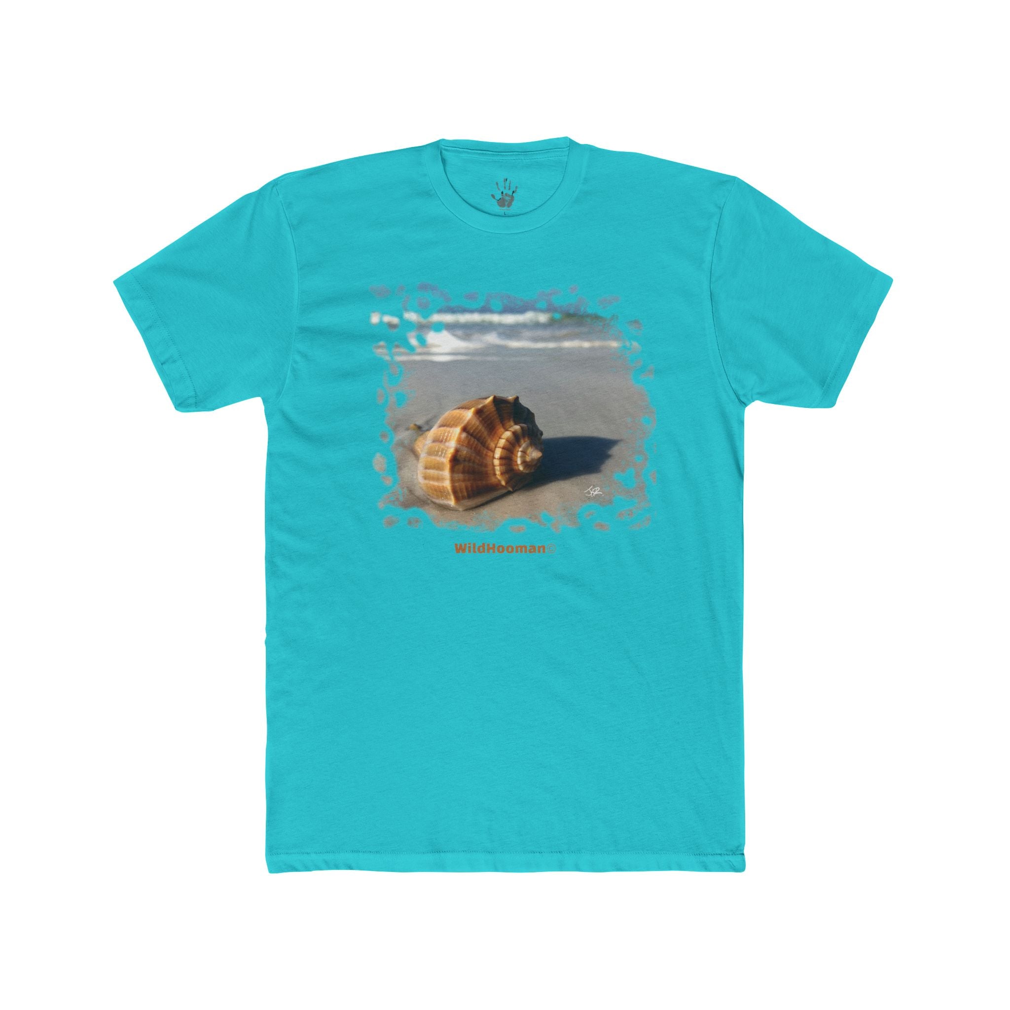 WildHooman - Whelk Shell, Anna Maria Island, FL  Unisex Cotton T-shirt