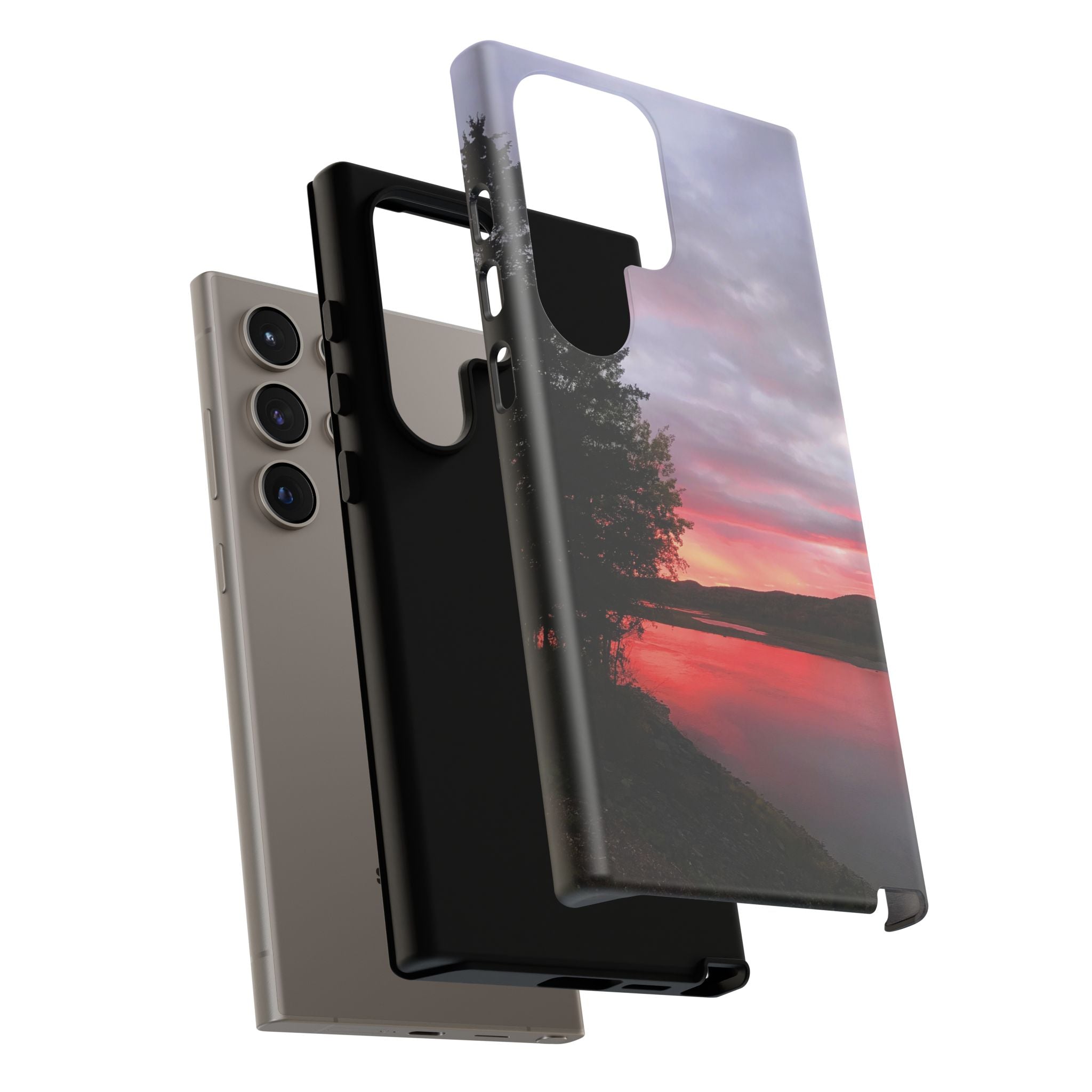 WildHooman Sunset -  St. John River, Maine - Phone Protective Cover