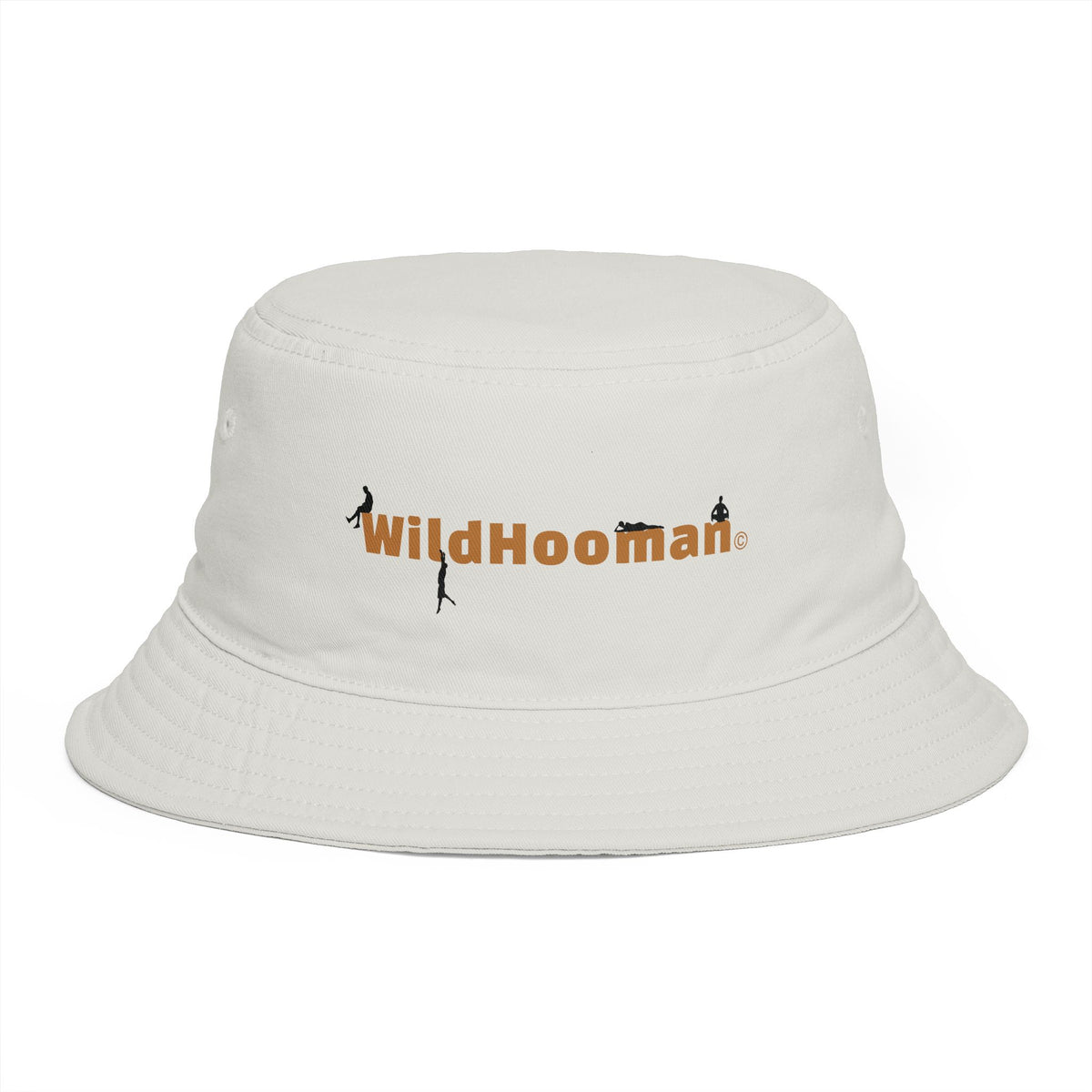 WildHooman Brown Bucket Hat — Outdoor Adventure Logo Hat