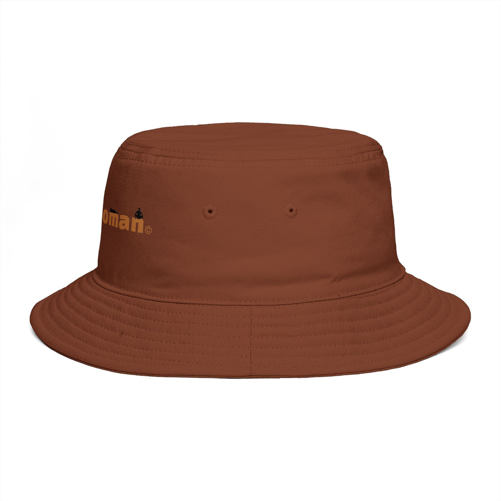 WildHooman Brown Bucket Hat — Outdoor Adventure Logo Hat