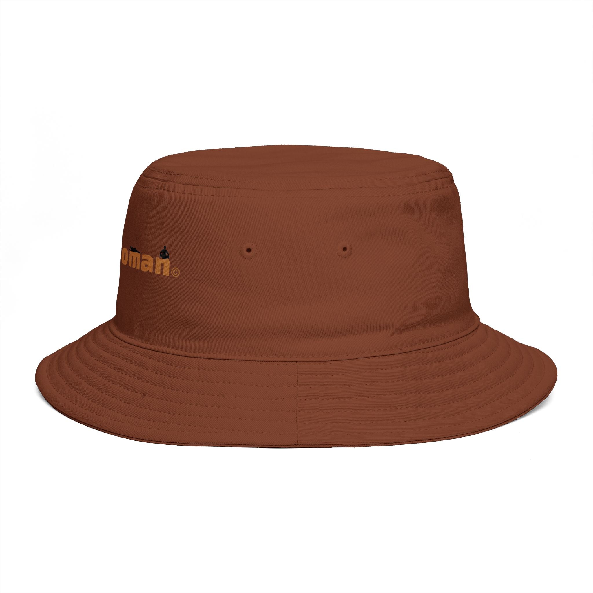 WildHooman Brown Bucket Hat — Outdoor Adventure Logo Hat