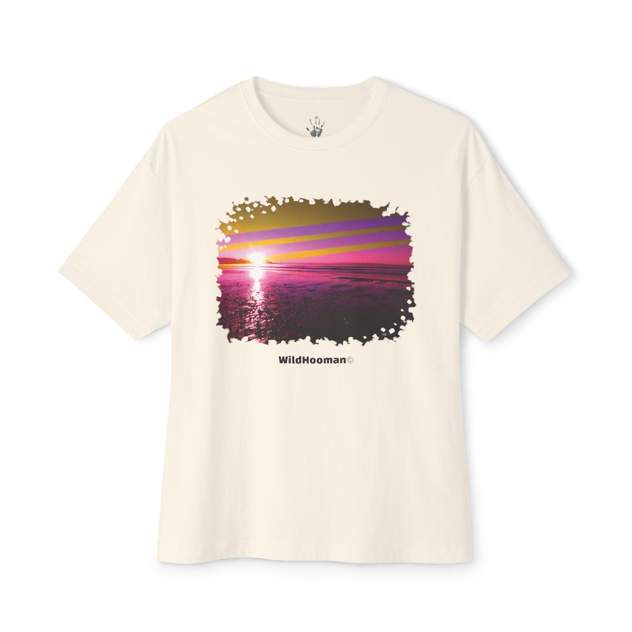 WildHooman -Kennebunk Beach, Maine - Unisex Oversized Boxy Tee