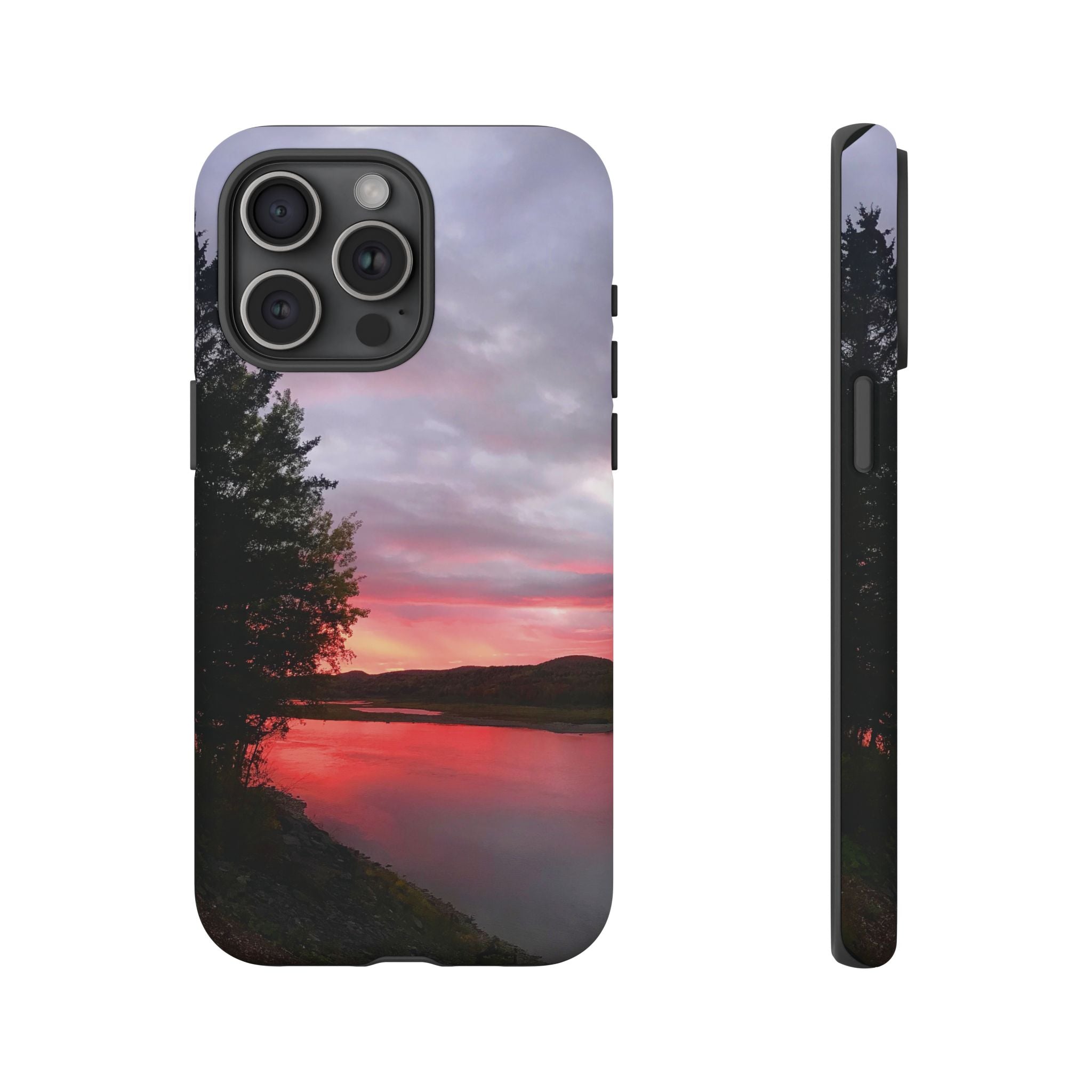 WildHooman Sunset -  St. John River, Maine - Phone Protective Cover