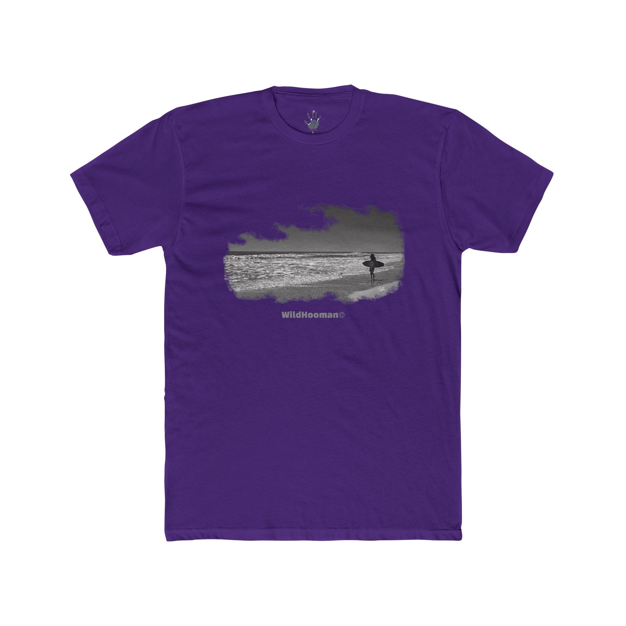 WildHooman - Surfer Jacksonville Beach, Florida Unisex Cotton T-shirt