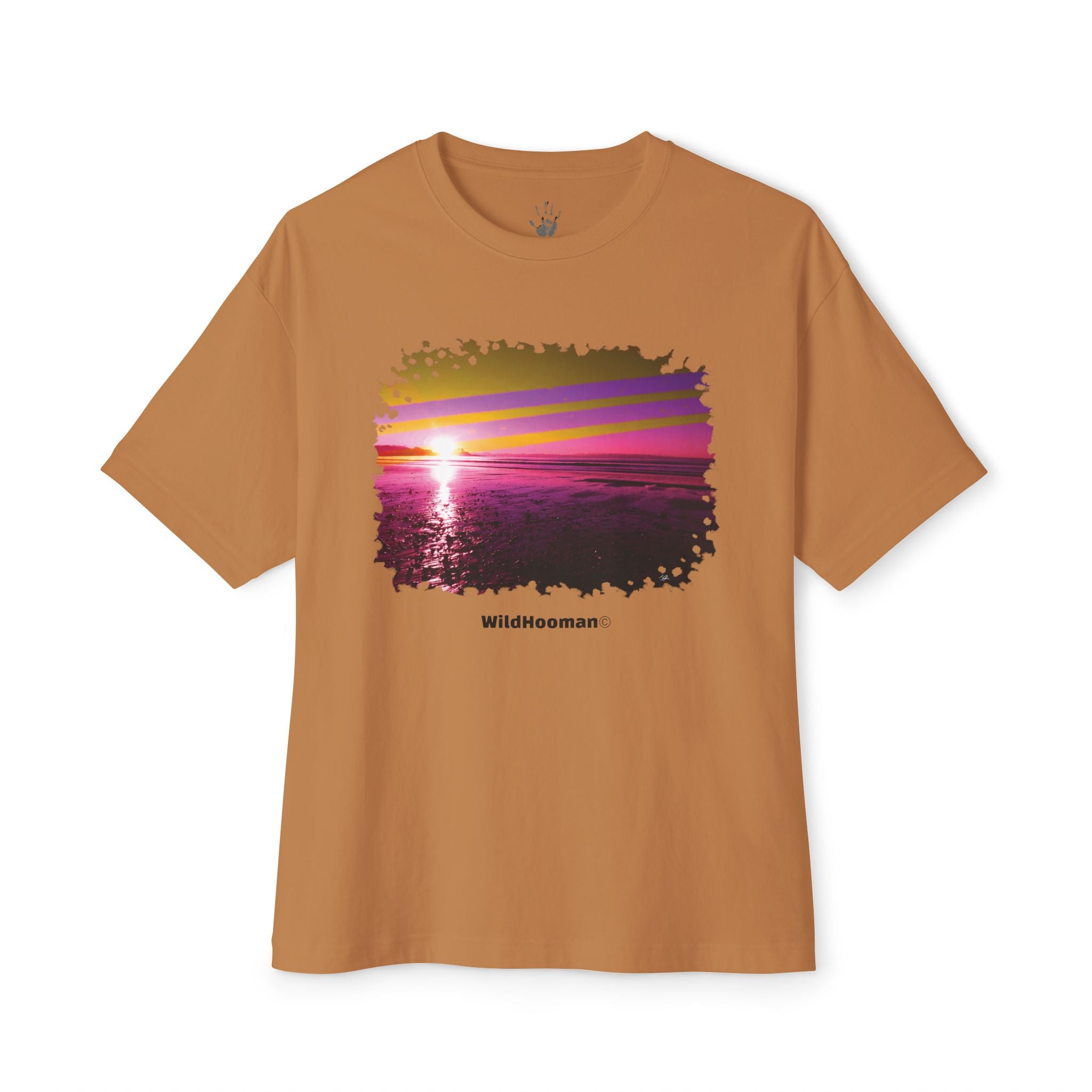 WildHooman -Kennebunk Beach, Maine - Unisex Oversized Boxy Tee