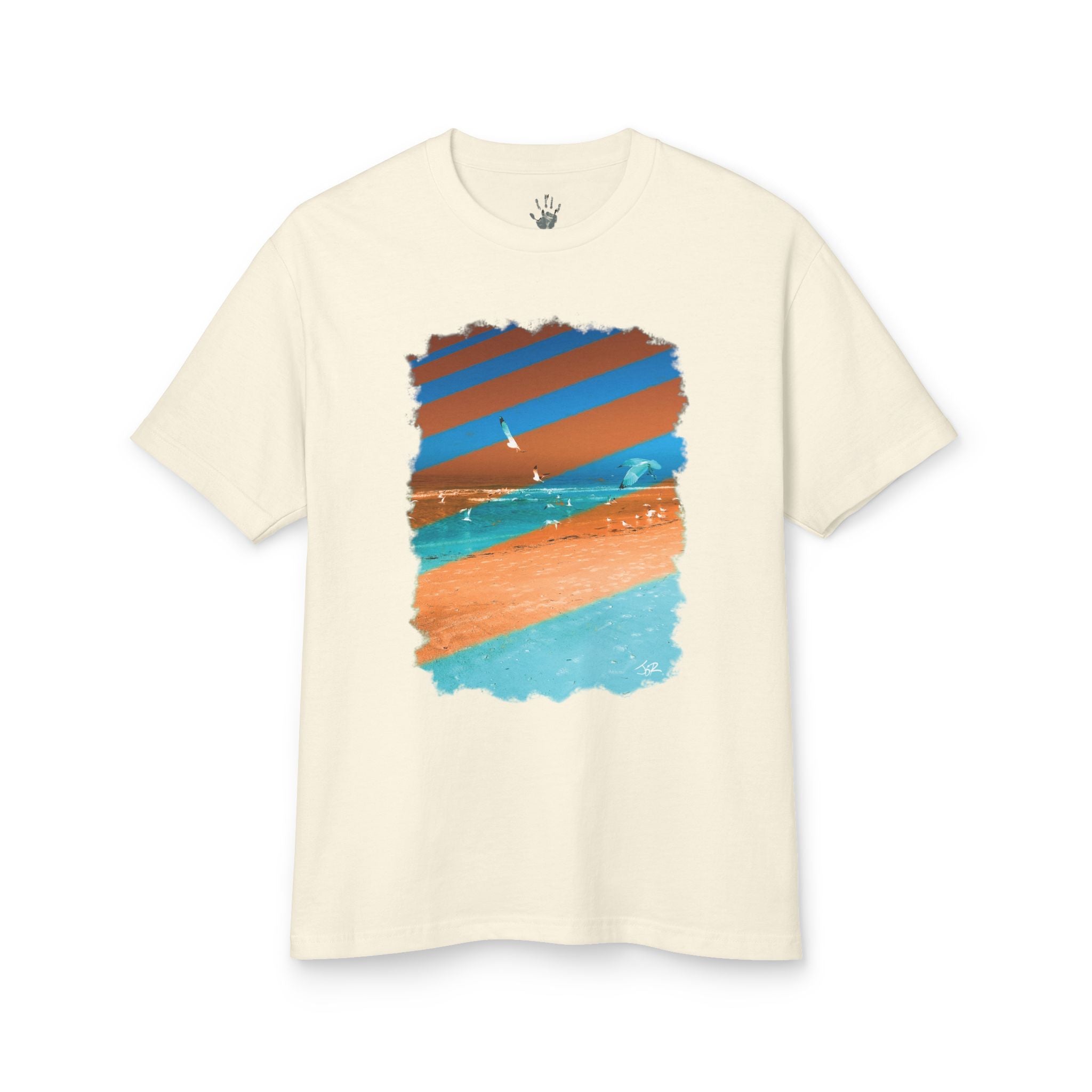 WildHooman - Seagulls Coquina Beach, FL   Unisex Garment-Dyed Heavy Cotton T-shirt