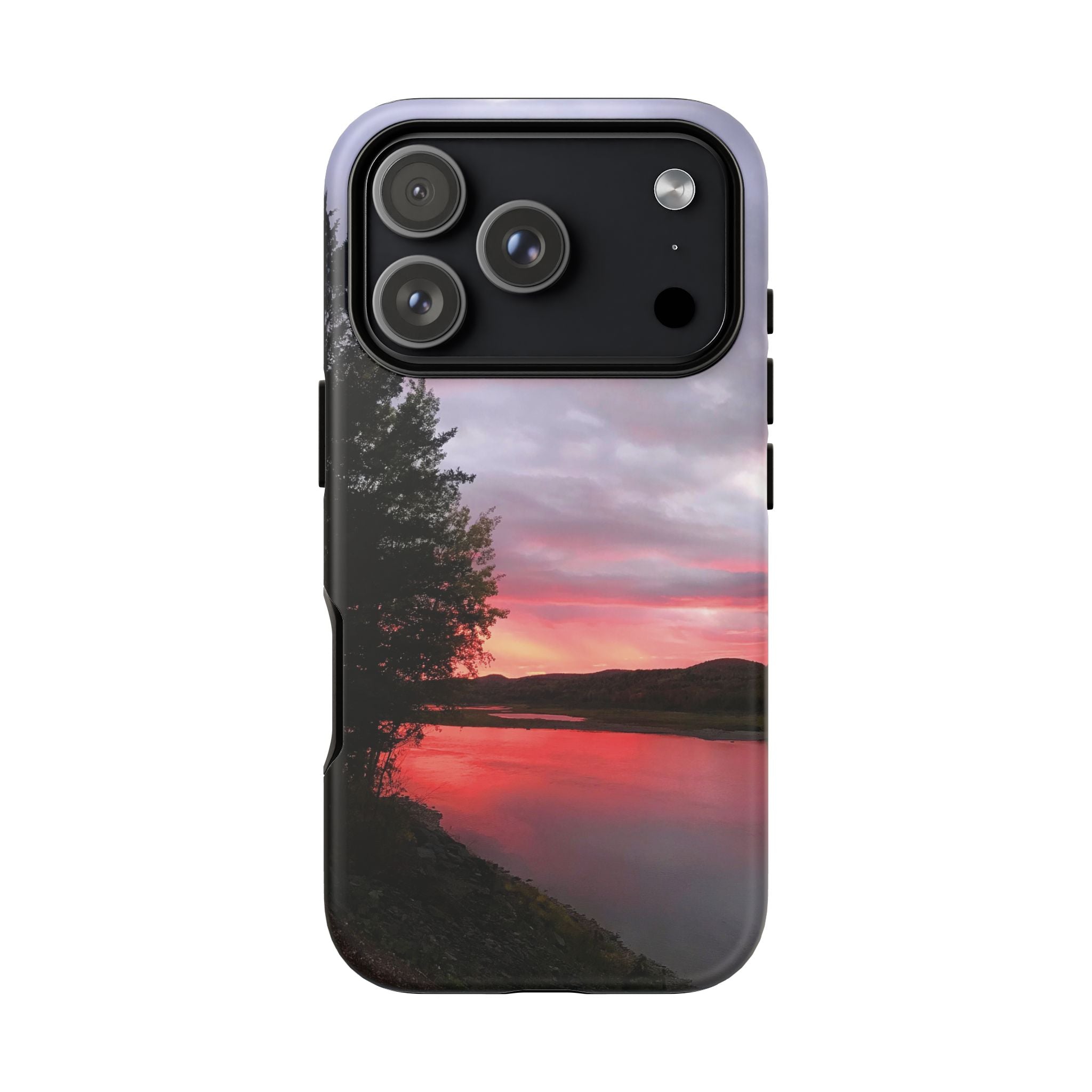 WildHooman Sunset -  St. John River, Maine - Phone Protective Cover