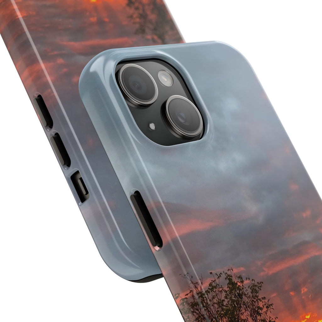 WildHooman St. John River, Maine Sunset Tough Phone Case