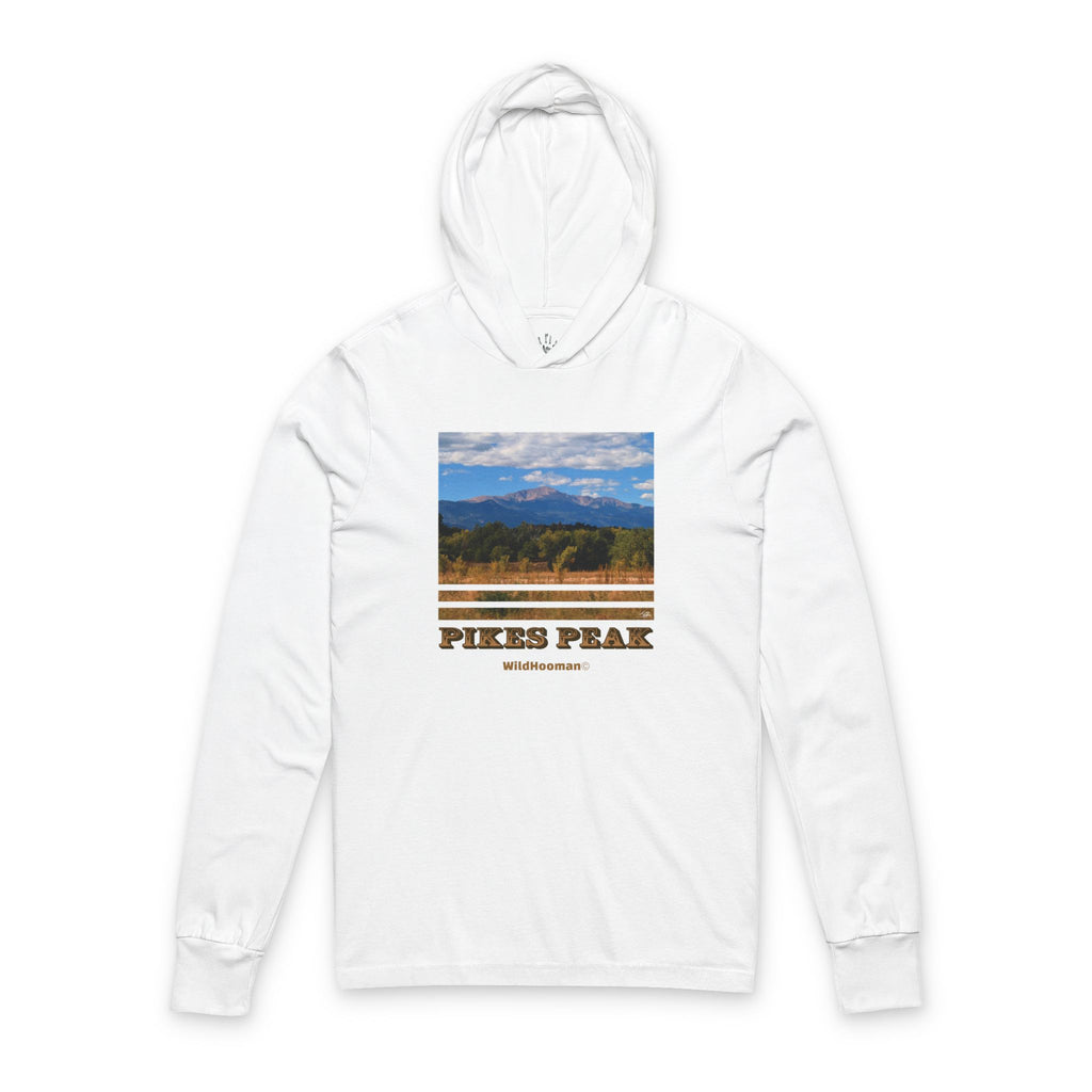 WildHooman Pikes Peak Unisex Hooded Long Sleeve Tee