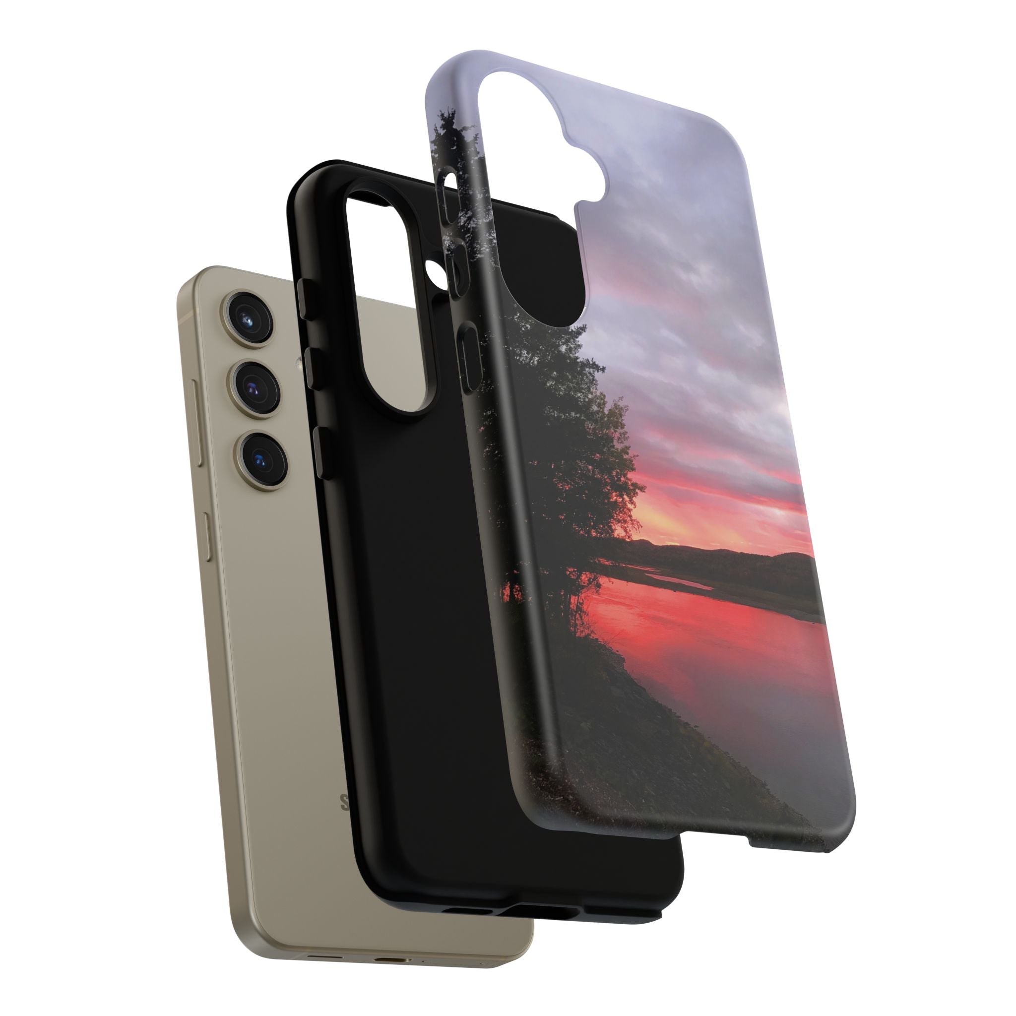 WildHooman Sunset -  St. John River, Maine - Phone Protective Cover