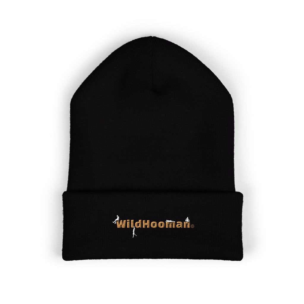 WildHoodman Embroidered Cuffed Beanie - WildHooman