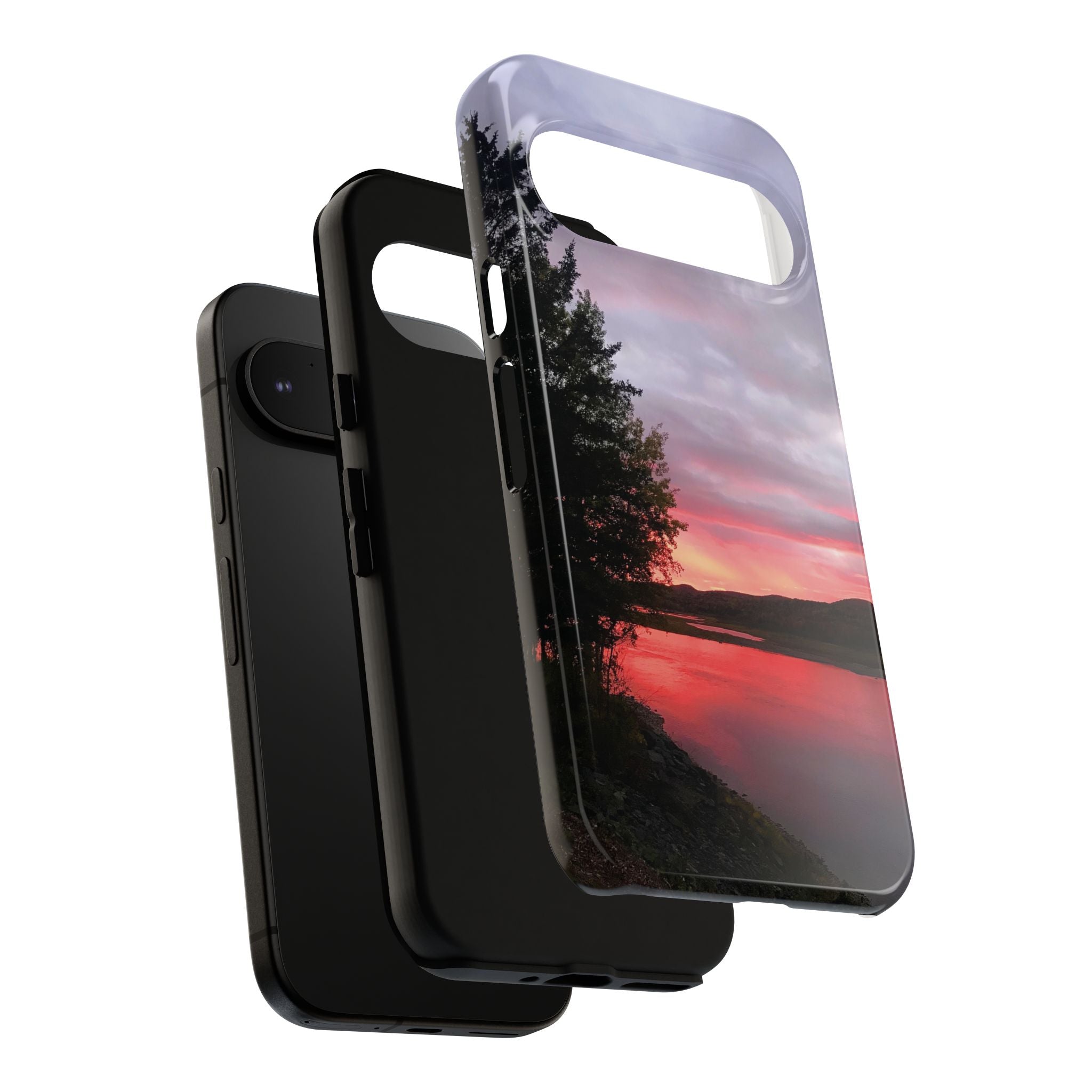 WildHooman Sunset -  St. John River, Maine - Phone Protective Cover