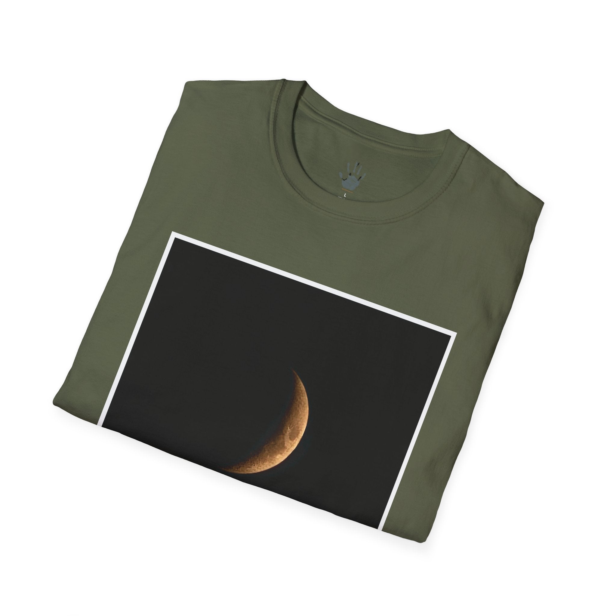 WildHooman Crescent Moon Graphic Unisex Softstyle T-Shirt