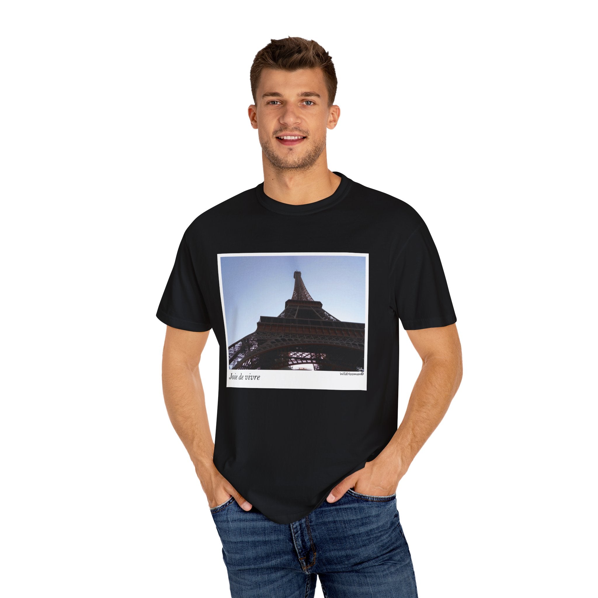 WildHooman Eiffel Tower Joie de Vivre Unisex T-Shirt