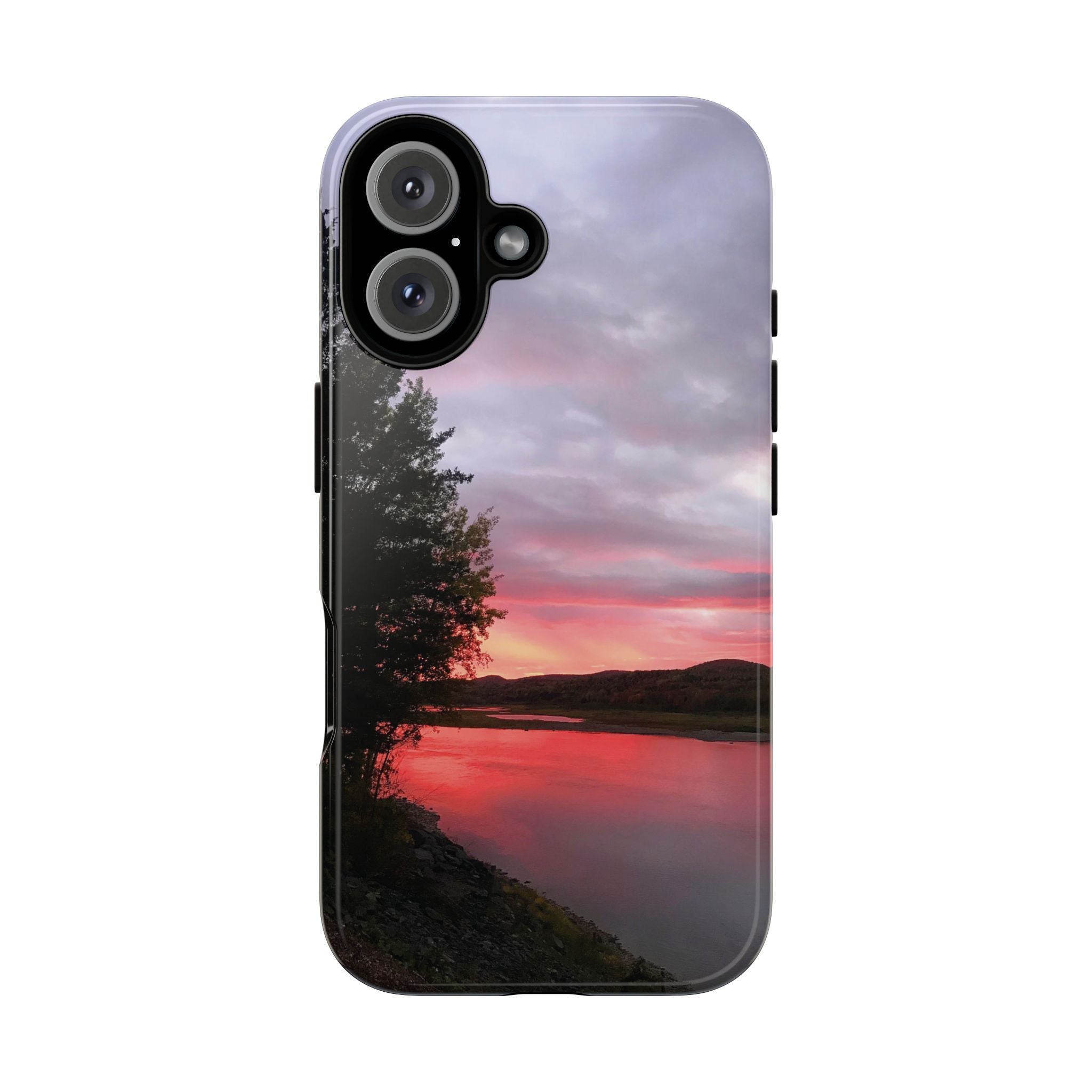 WildHooman Sunset -  St. John River, Maine - Phone Protective Cover